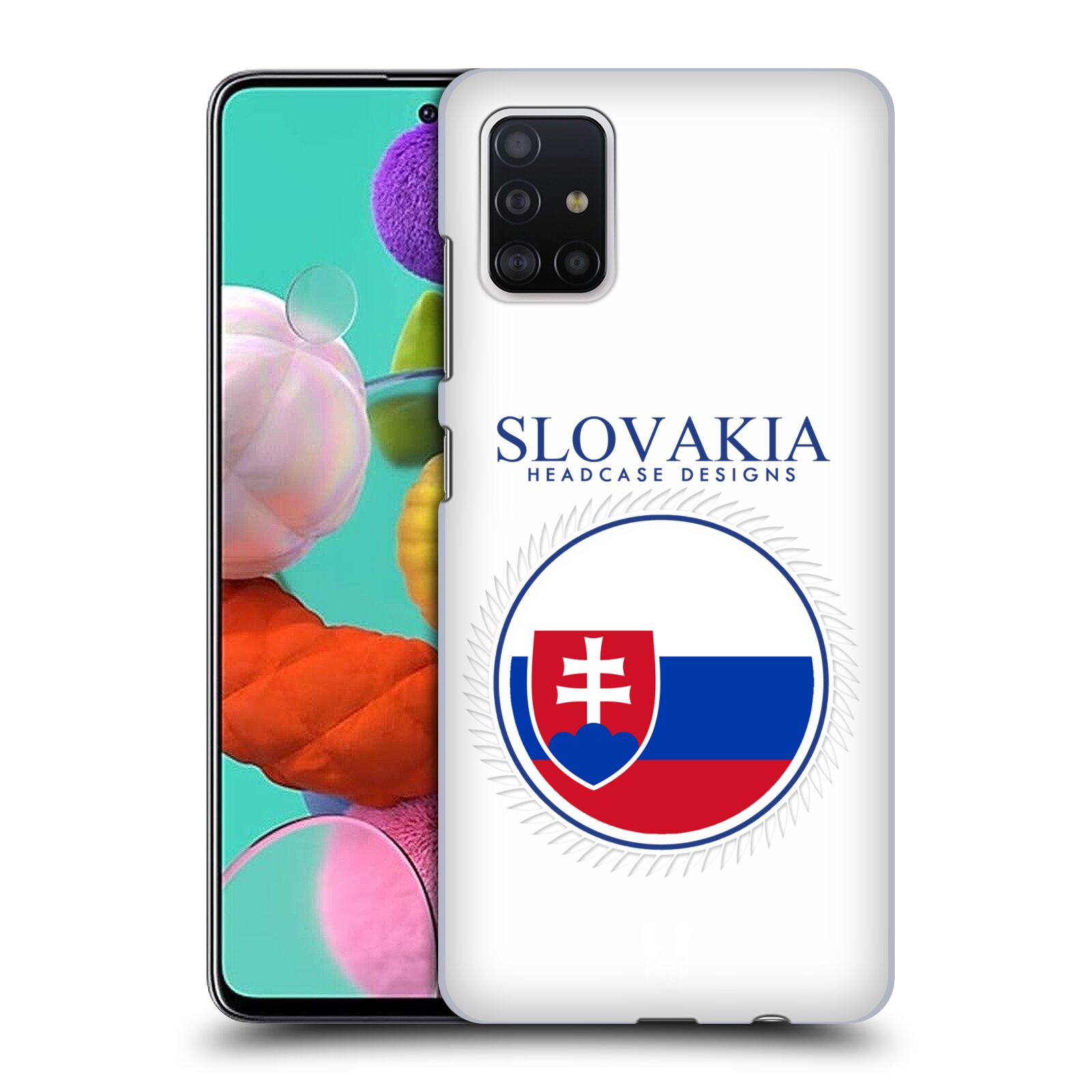 Pouzdro na mobil Samsung Galaxy A51 - HEAD CASE - vzor Vlajky státy 2 SLOVENSKO