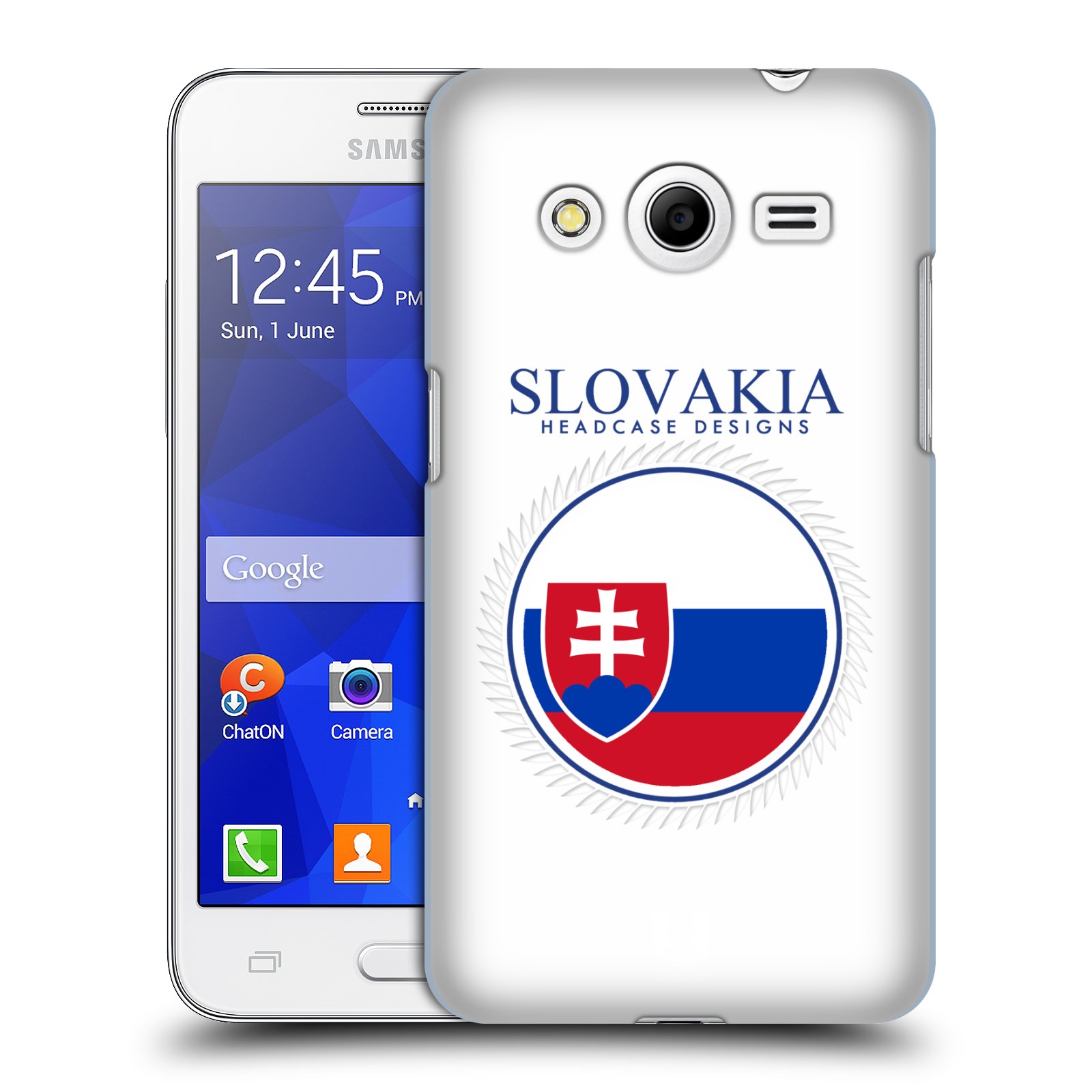 HEAD CASE plastový obal na mobil SAMSUNG GALAXY Core 2 (G355H) vzor Vlajky státy 2 SLOVENSKO