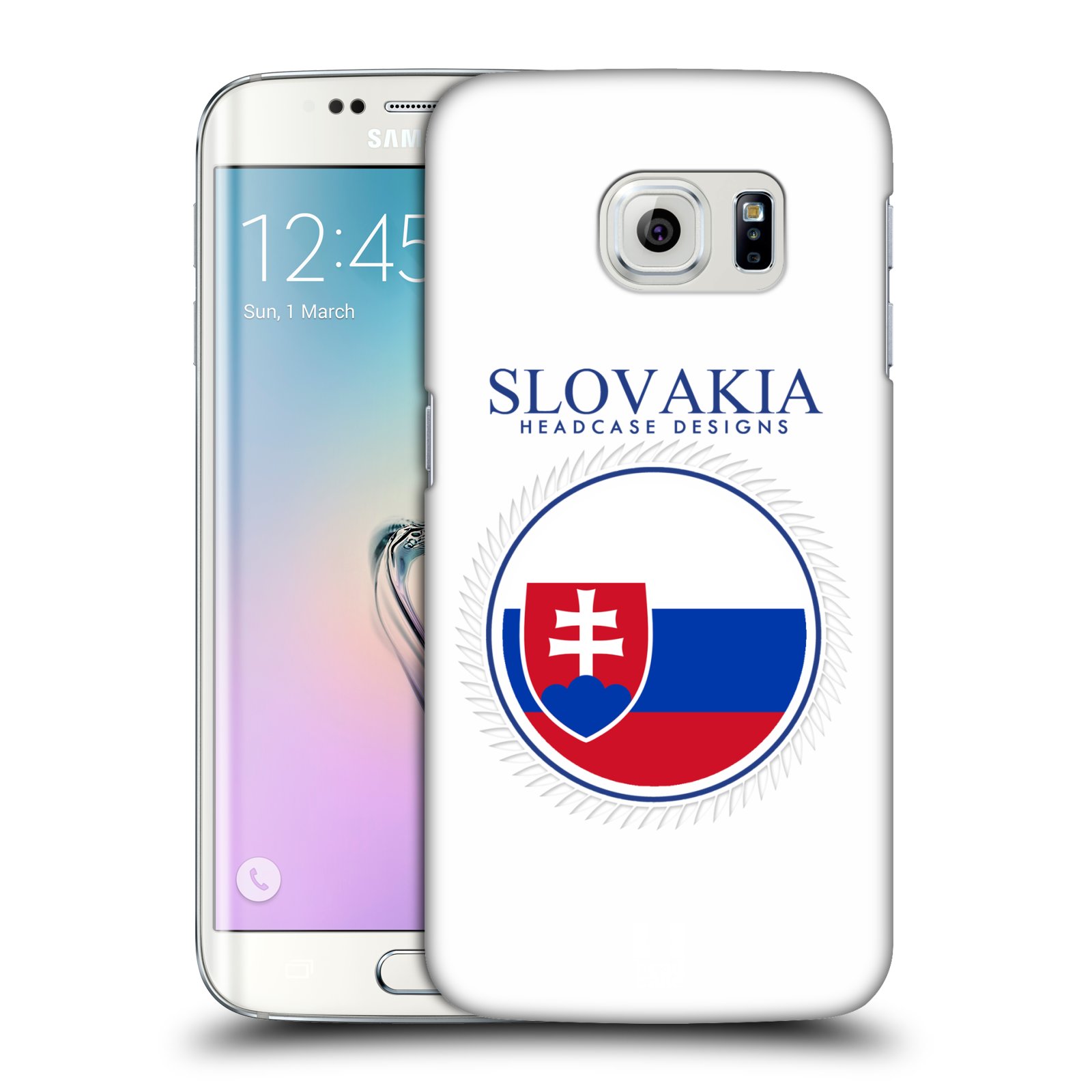 HEAD CASE plastový obal na mobil SAMSUNG Galaxy S6 EDGE (G9250, G925, G925F) vzor Vlajky státy 2 SLOVENSKO
