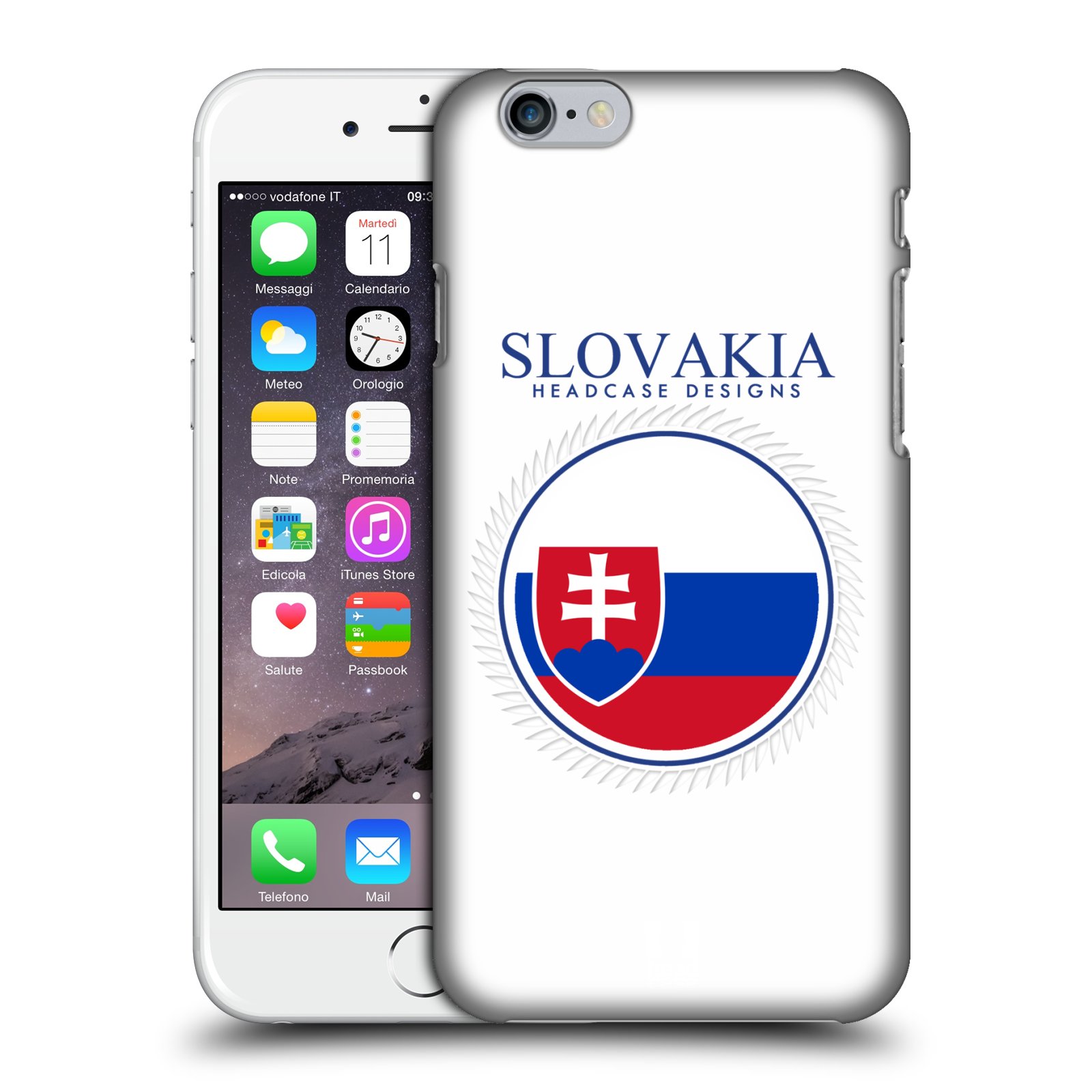 Plastové pouzdro pro mobil Apple Iphone 6/6S vzor Vlajky státy 2 SLOVENSKO
