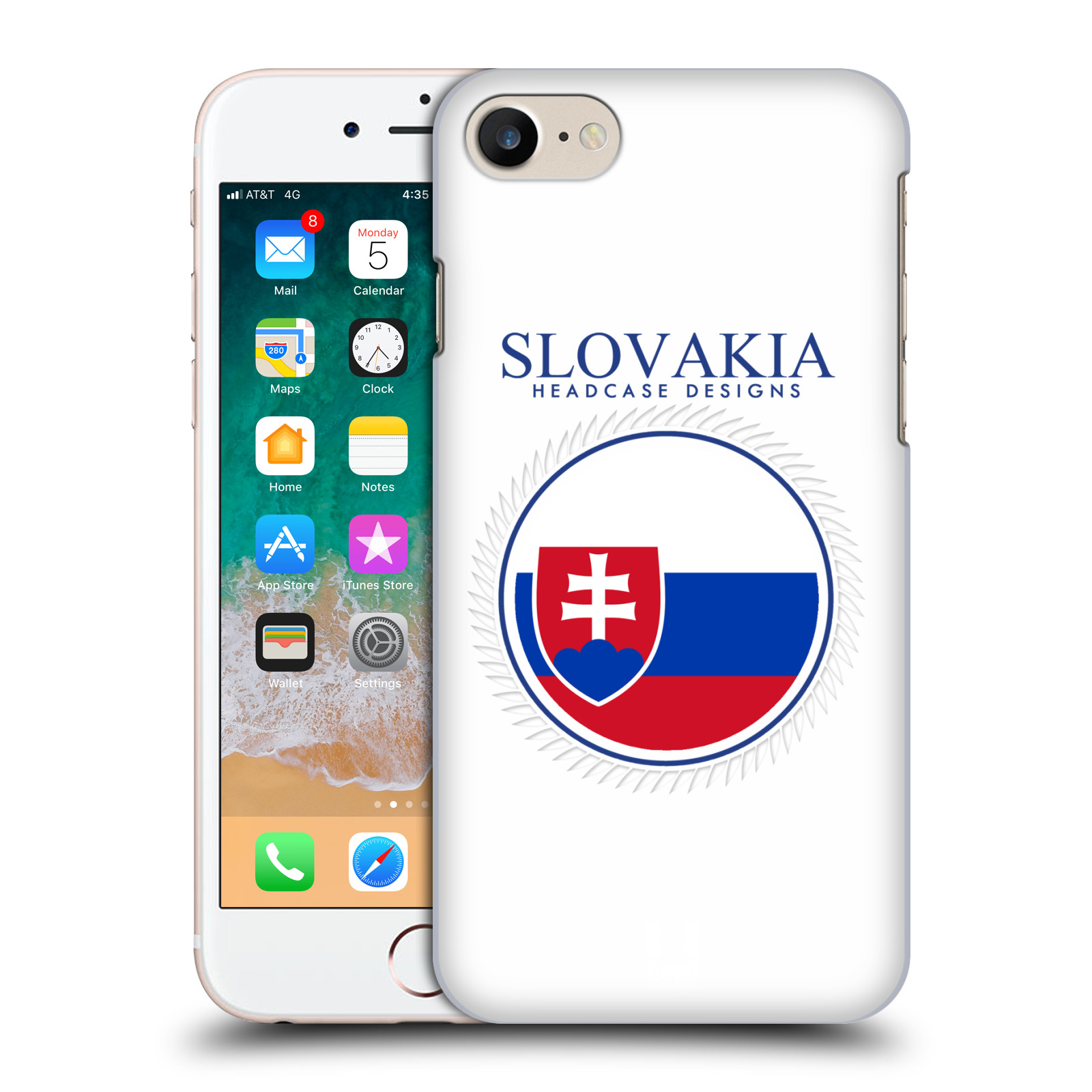 HEAD CASE plastový obal na mobil Apple Iphone 7 vzor Vlajky státy 2 SLOVENSKO