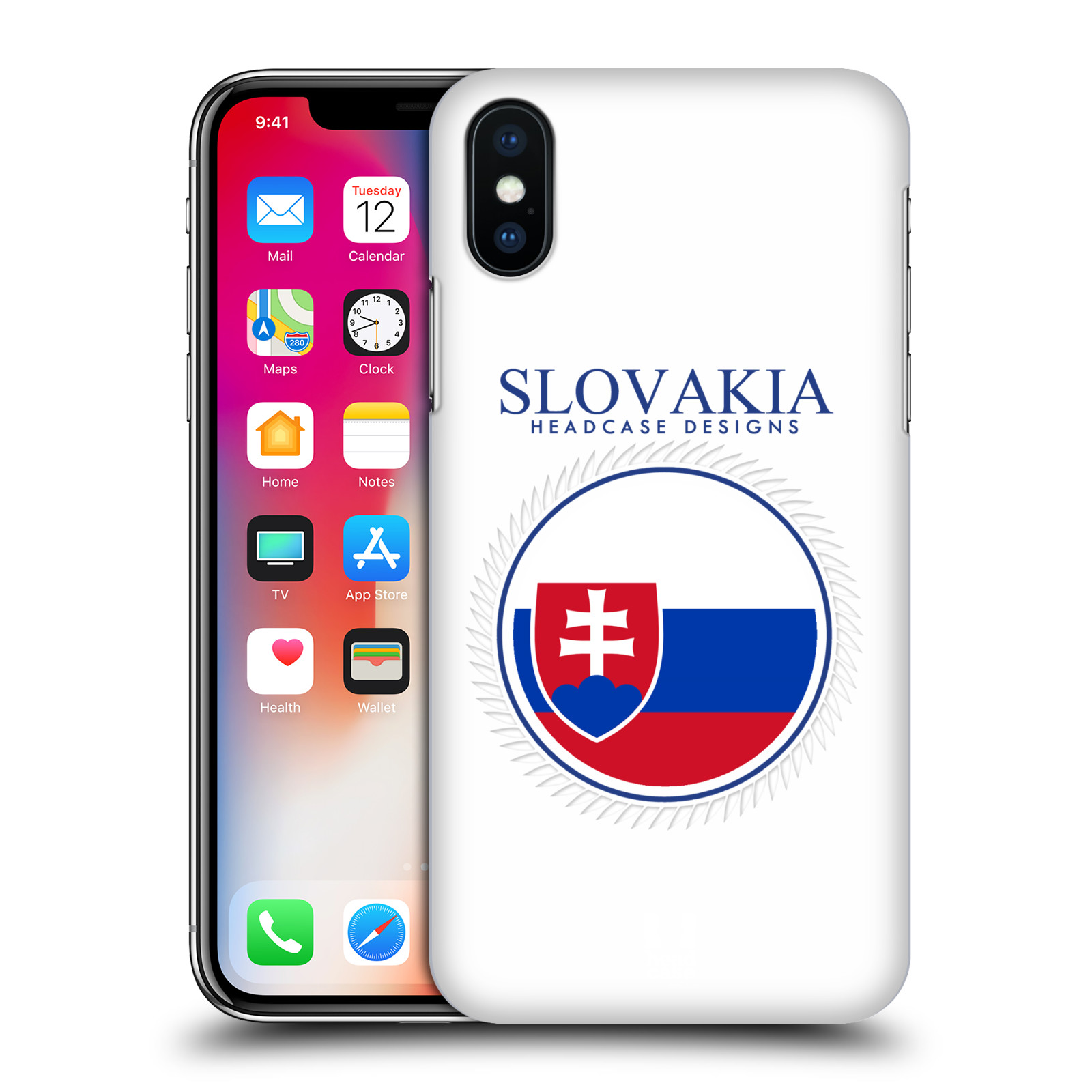 HEAD CASE plastový obal na mobil Apple Iphone X / XS vzor Vlajky státy 2 SLOVENSKO