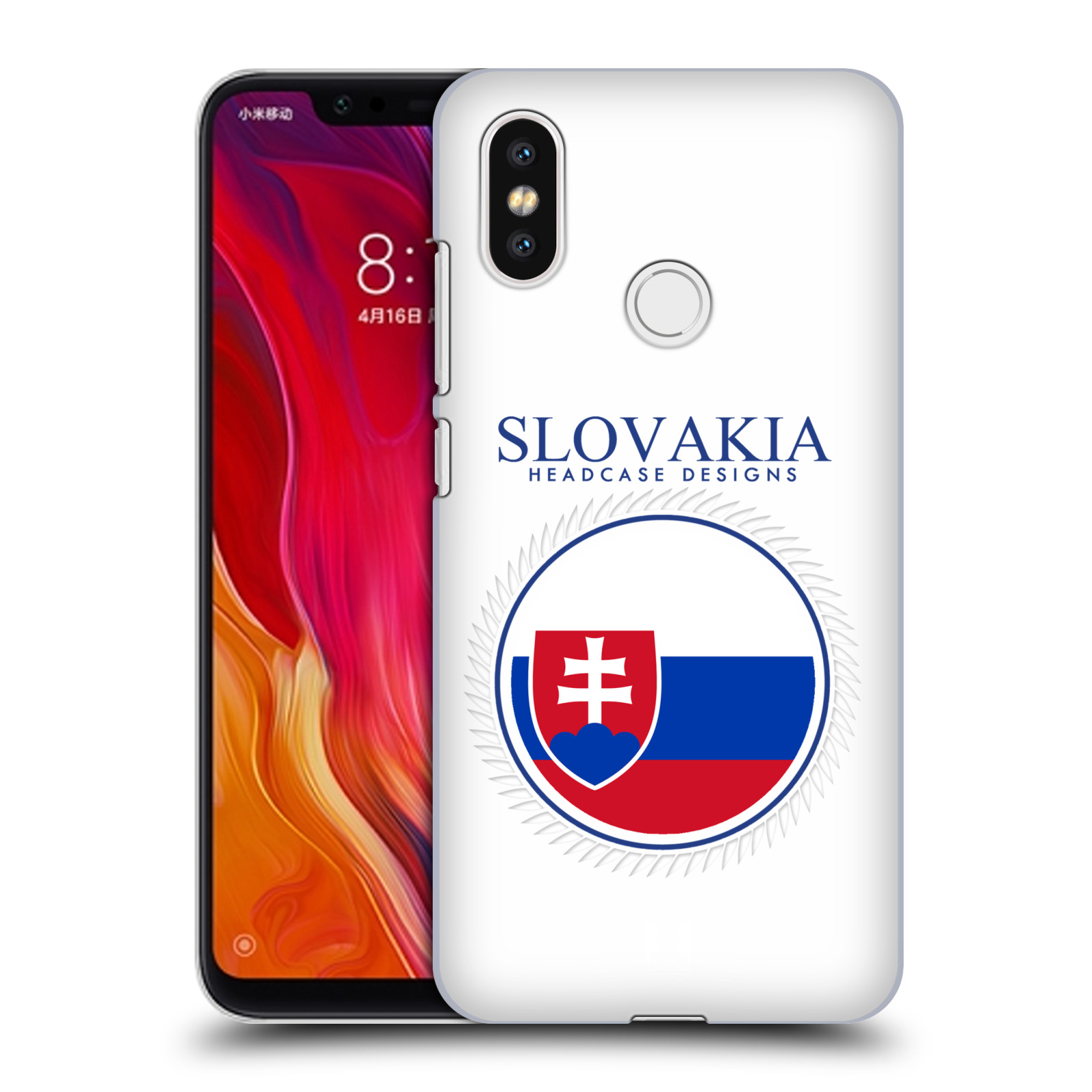 HEAD CASE plastový obal na mobil Xiaomi Mi 8 vzor Vlajky státy 2 SLOVENSKO