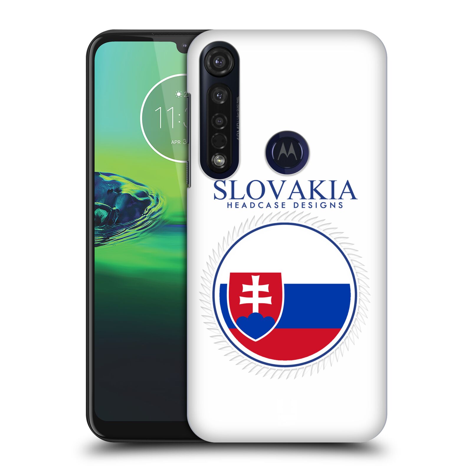 Pouzdro na mobil Motorola Moto G8 PLUS - HEAD CASE - vzor Vlajky státy 2 SLOVENSKO