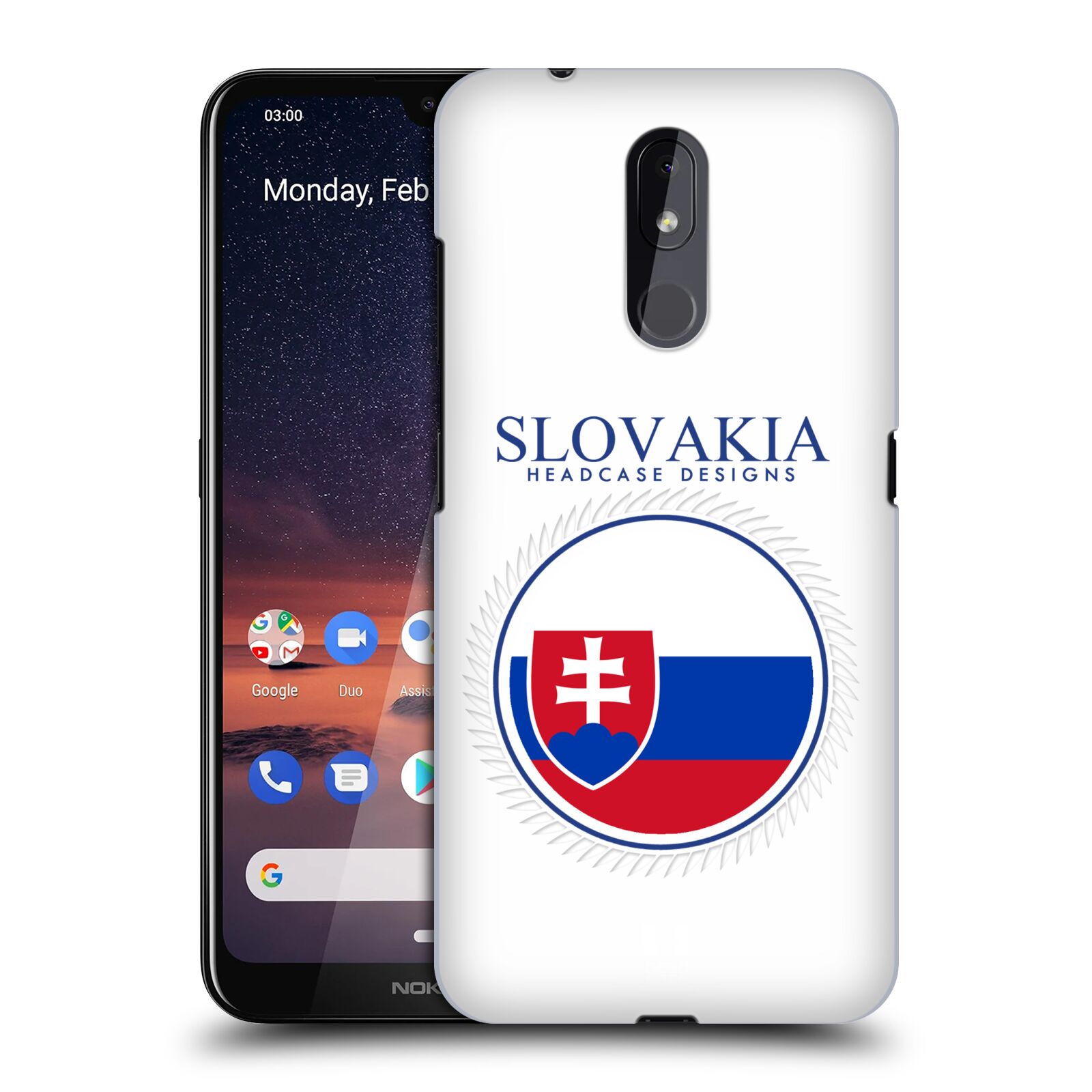 Pouzdro na mobil Nokia 3.2 - HEAD CASE - vzor Vlajky státy 2 SLOVENSKO