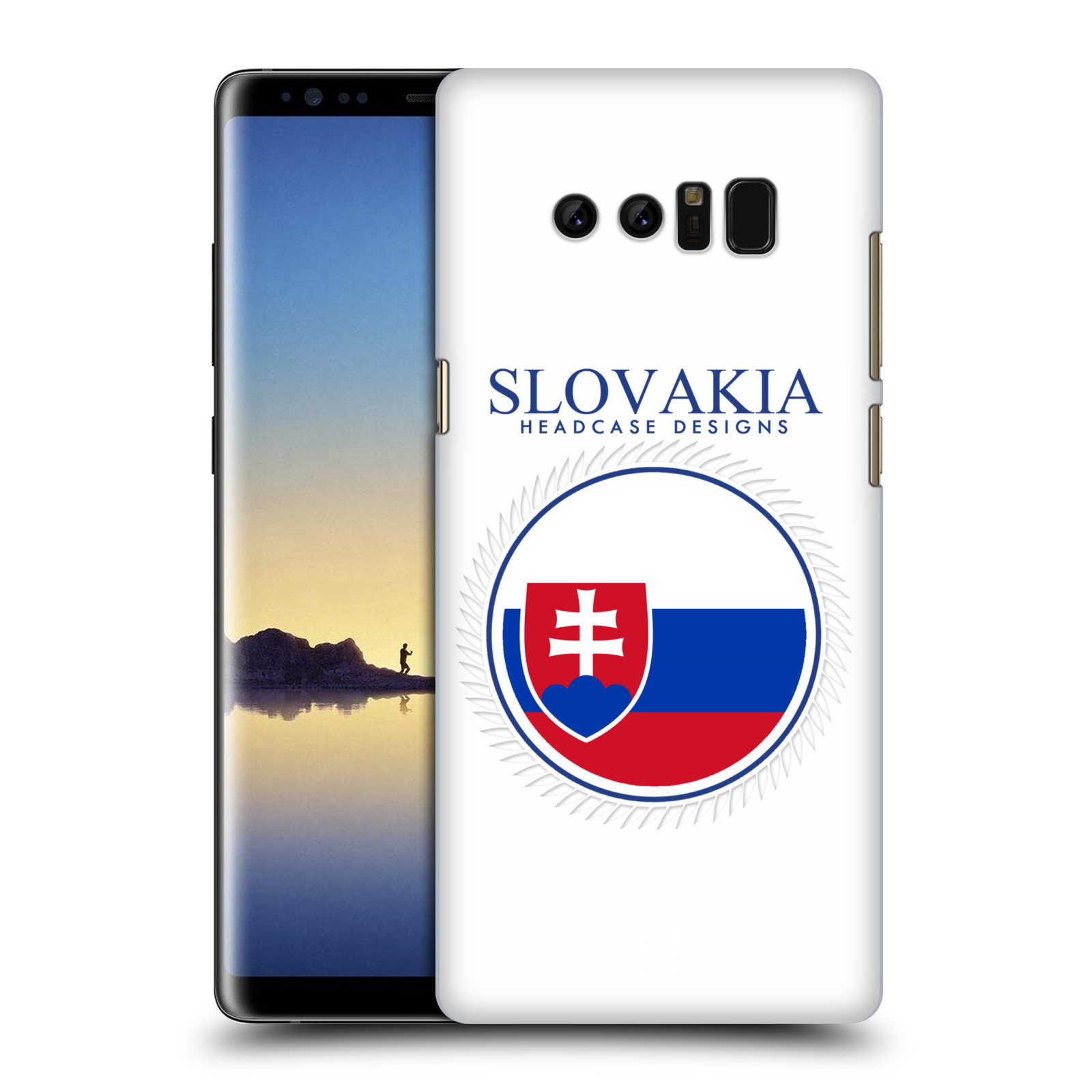 HEAD CASE plastový obal na mobil Samsung Galaxy Note 8 vzor Vlajky státy 2 SLOVENSKO