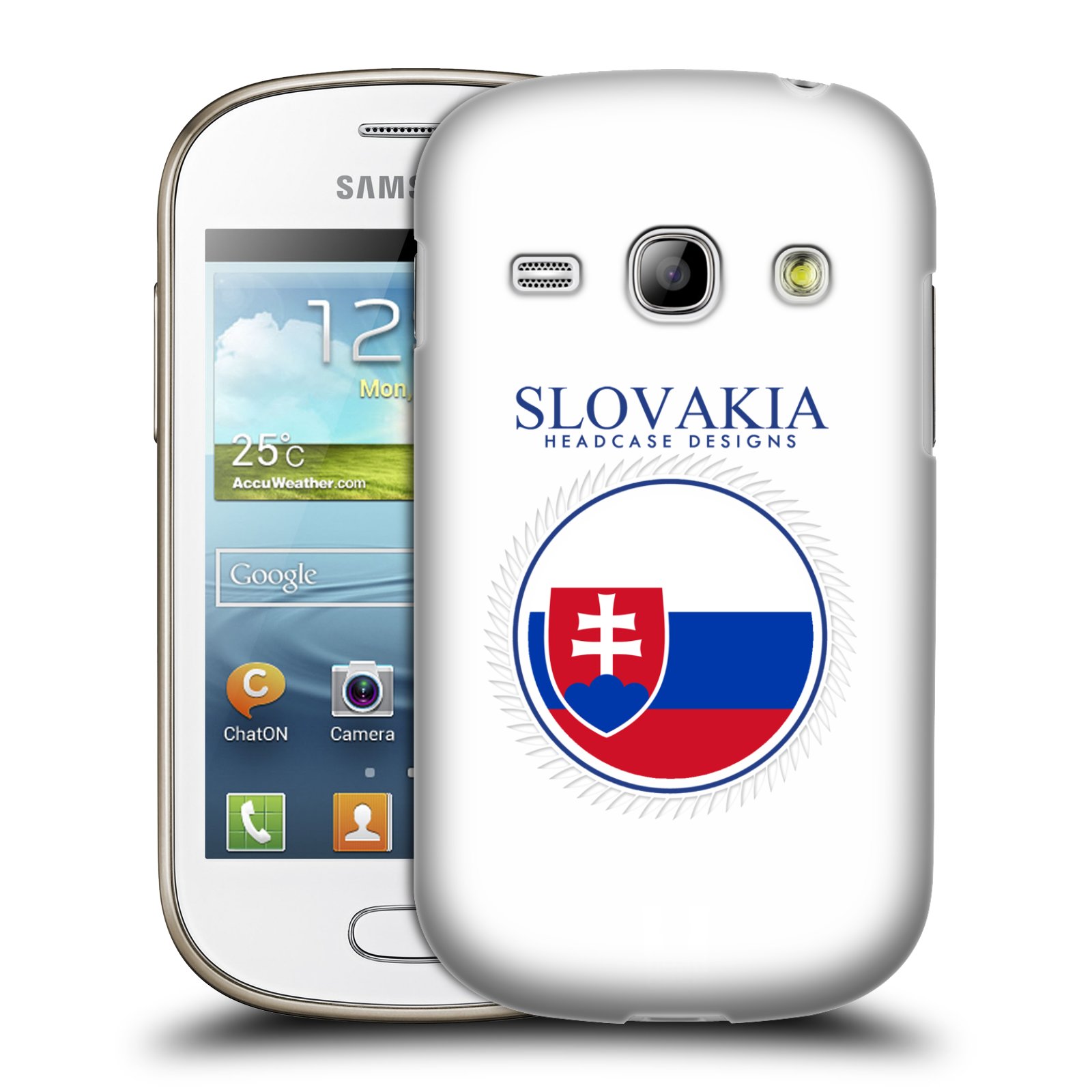 HEAD CASE plastový obal na mobil SAMSUNG GALAXY FAME (S6810) vzor Vlajky státy 2 SLOVENSKO