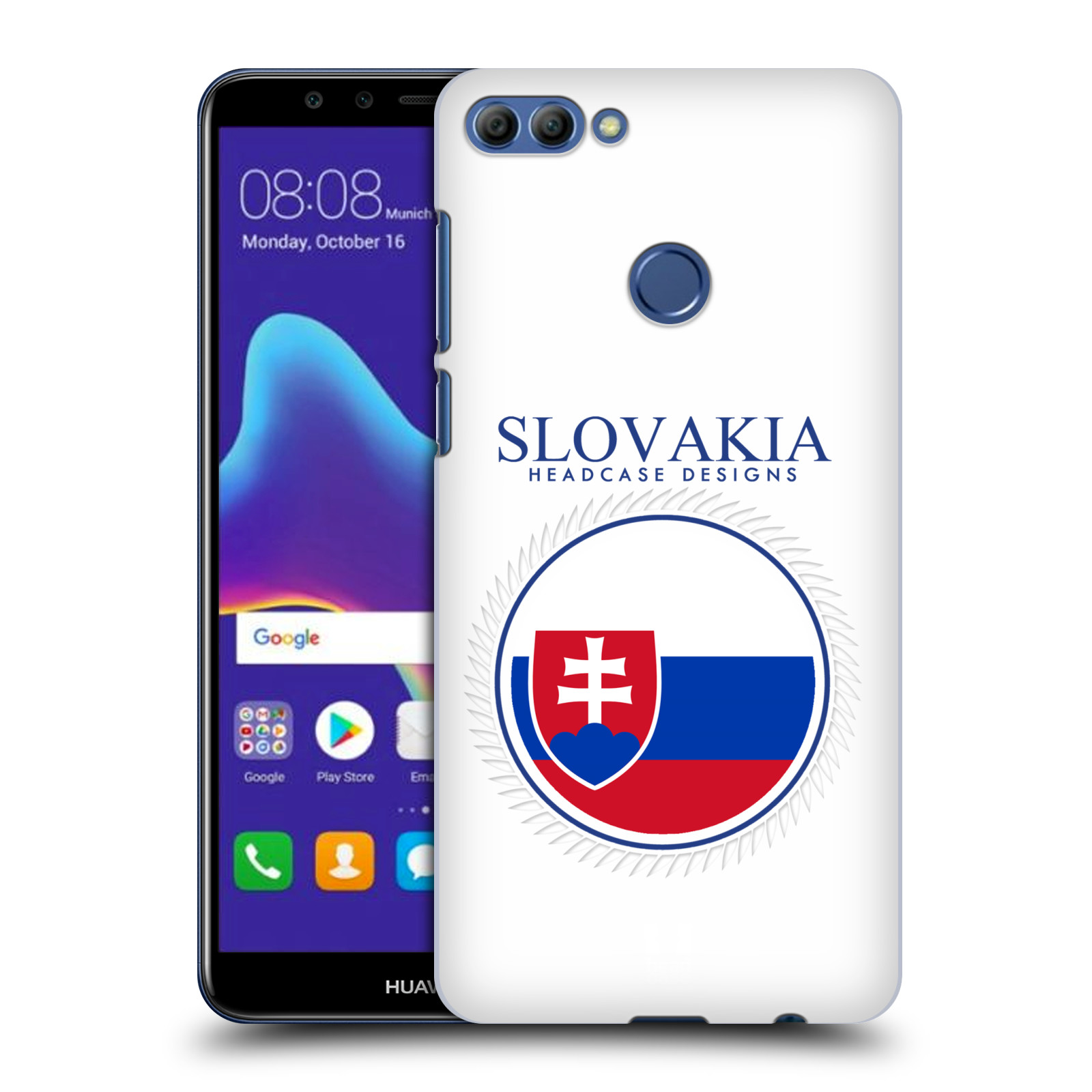 HEAD CASE plastový obal na mobil Huawei Y9 2018 vzor Vlajky státy 2 SLOVENSKO