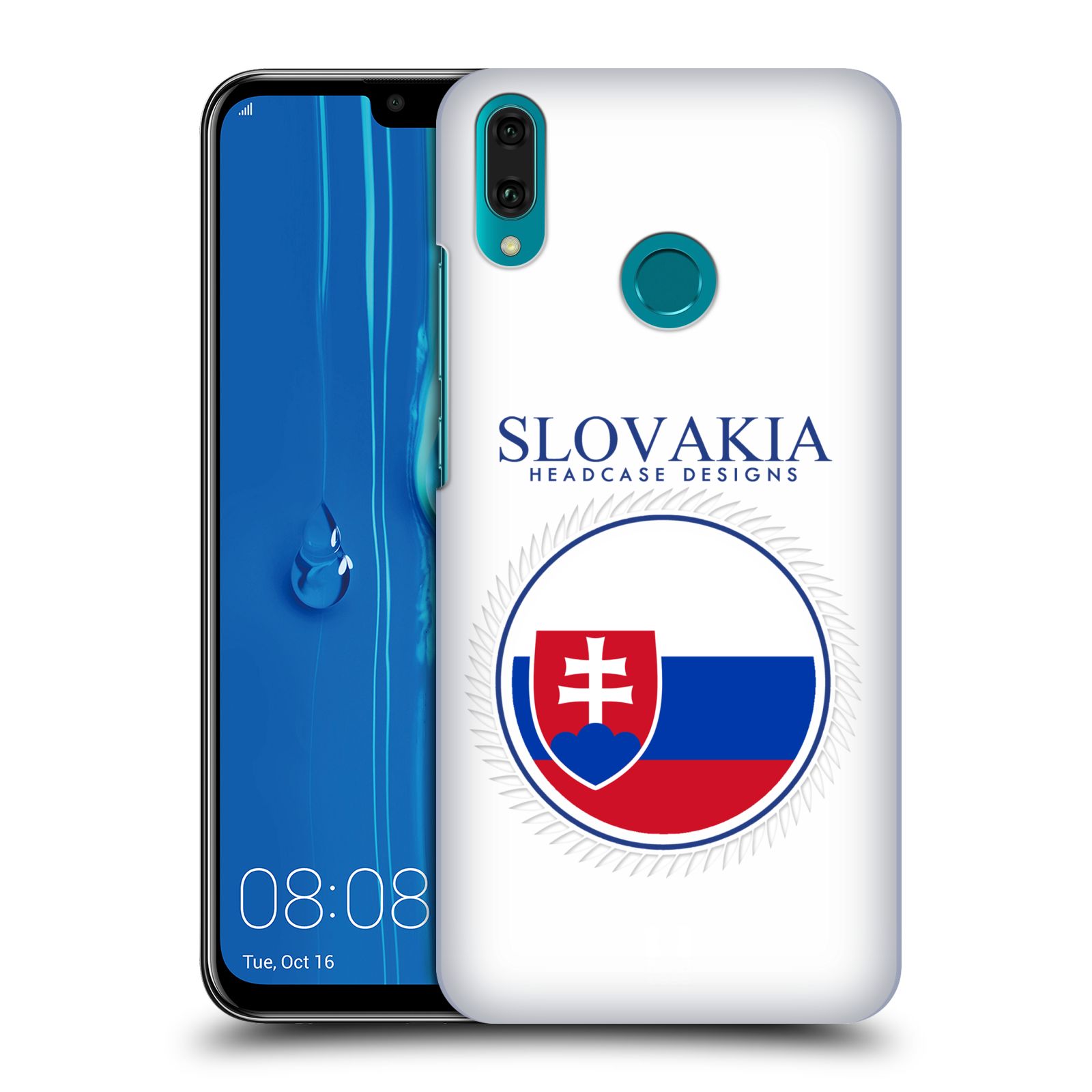 Pouzdro na mobil Huawei Y9 2019 - HEAD CASE - vzor Vlajky státy 2 SLOVENSKO