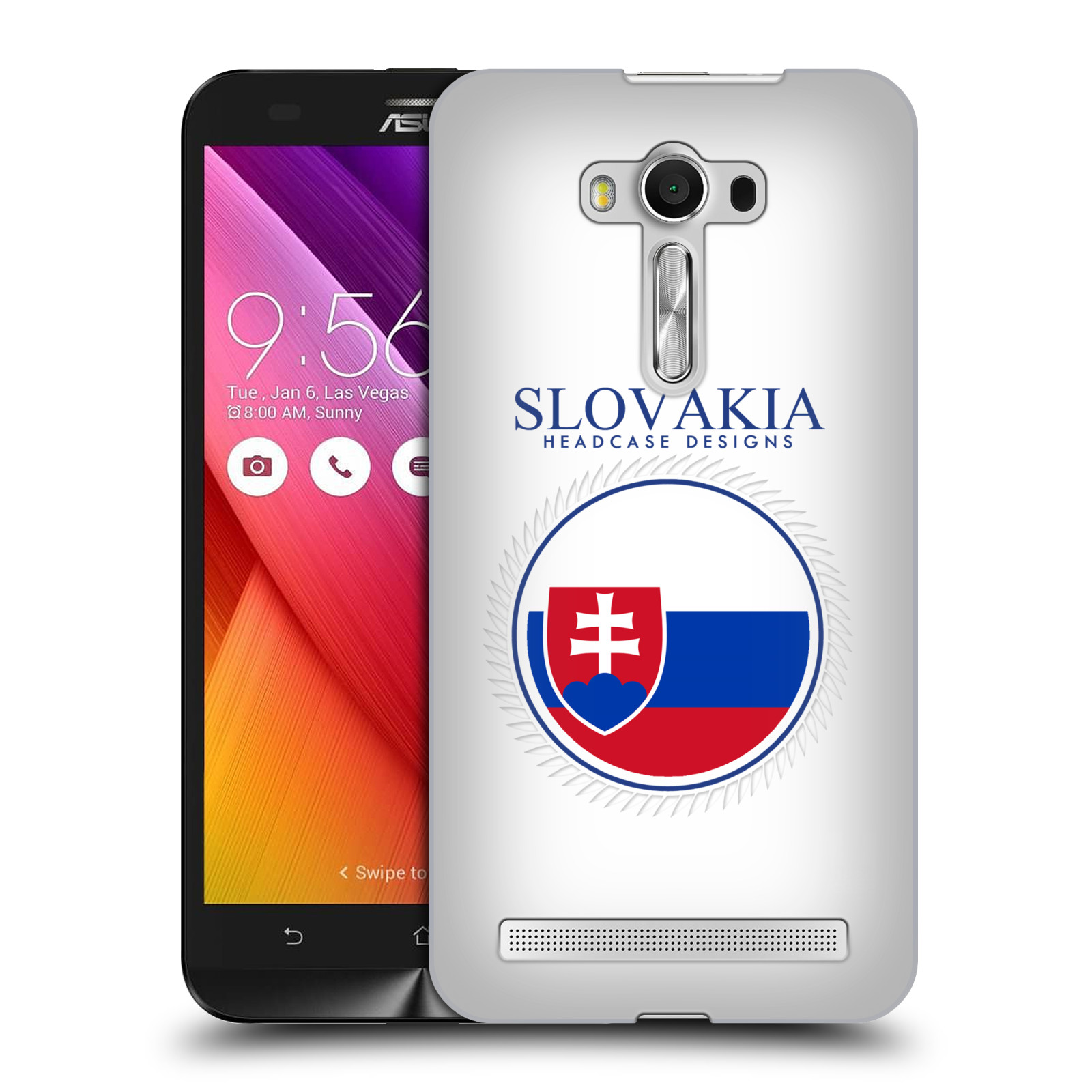 HEAD CASE plastový obal na mobil Asus Zenfone 2 LASER (5,5 displej ZE550KL) vzor Vlajky státy 2 SLOVENSKO