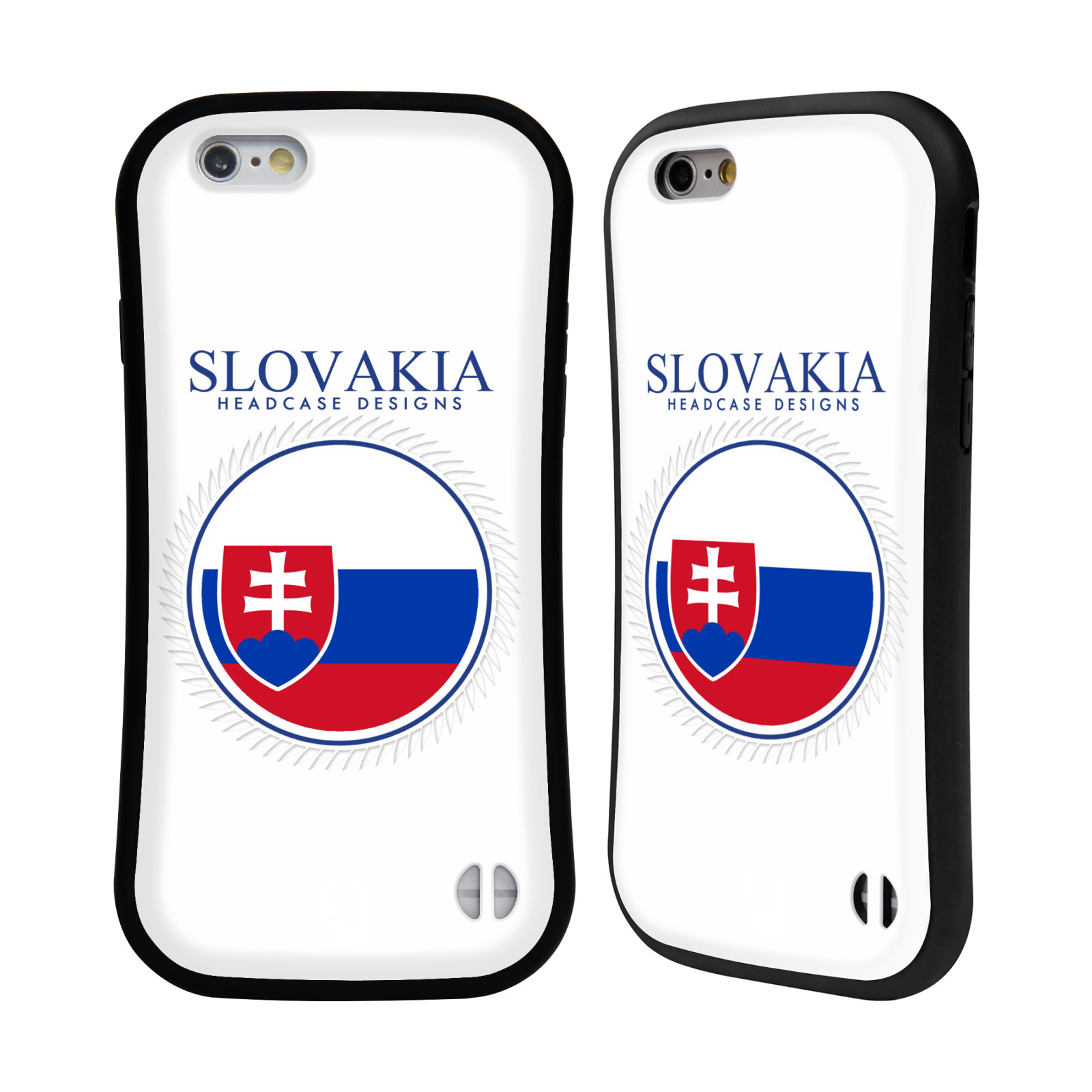 HEAD CASE silikon/plast odolný obal na mobil Apple Iphone 6/6S vzor Vlajky státy 2 SLOVENSKO