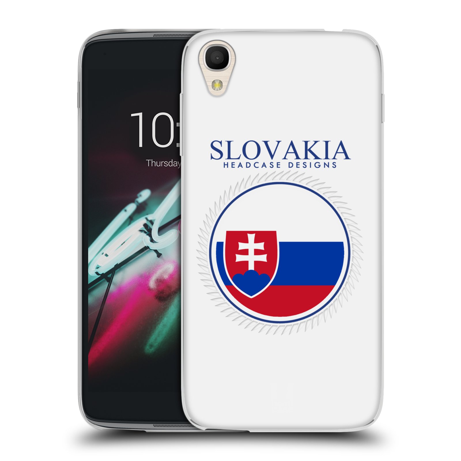 HEAD CASE silikonový obal na mobil Alcatel Idol 3 OT-6039Y (4.7) vzor Vlajky státy 2 SLOVENSKO
