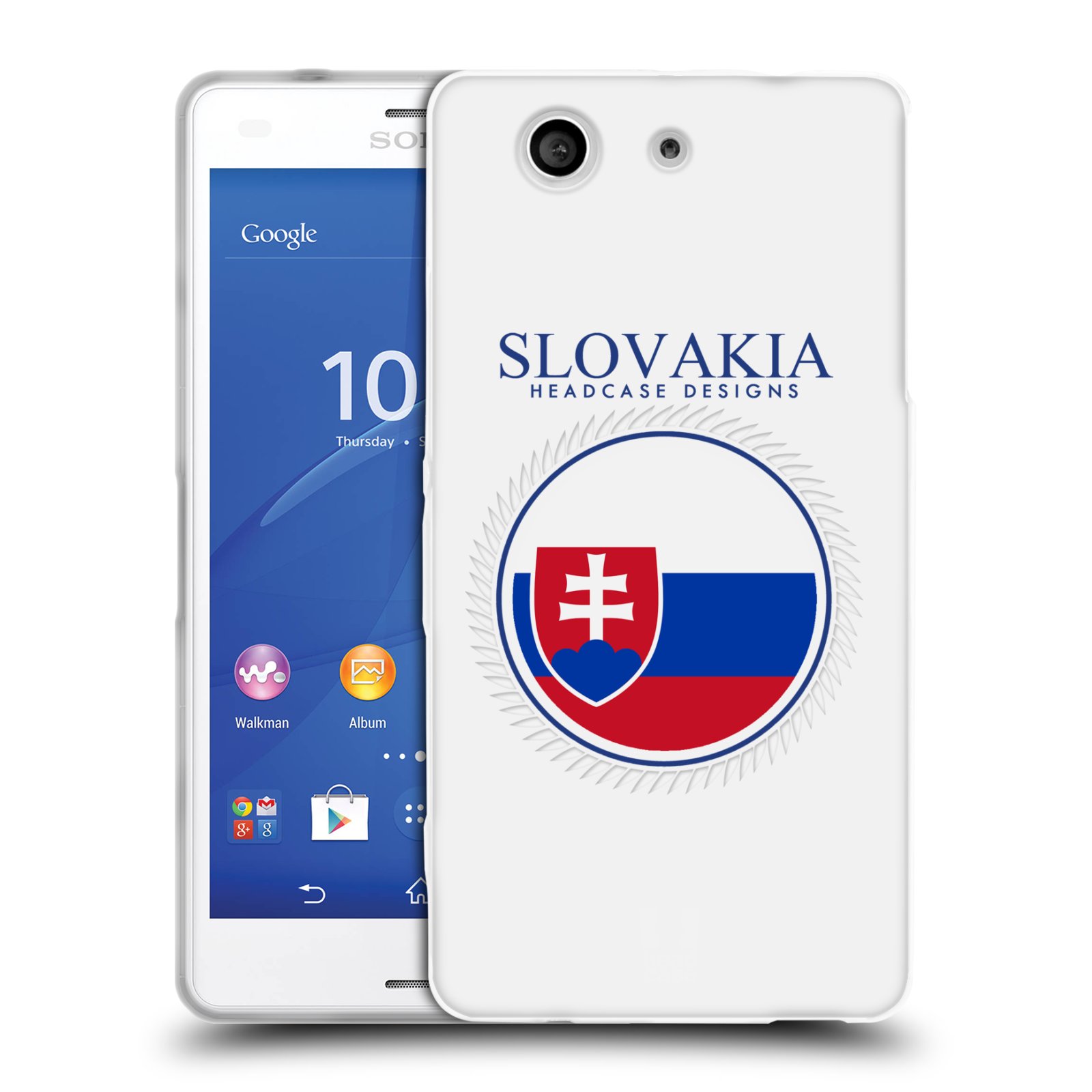 HEAD CASE silikonový obal na mobil Sony Xperia Z3 COMPACT (D5803) vzor Vlajky státy 2 SLOVENSKO