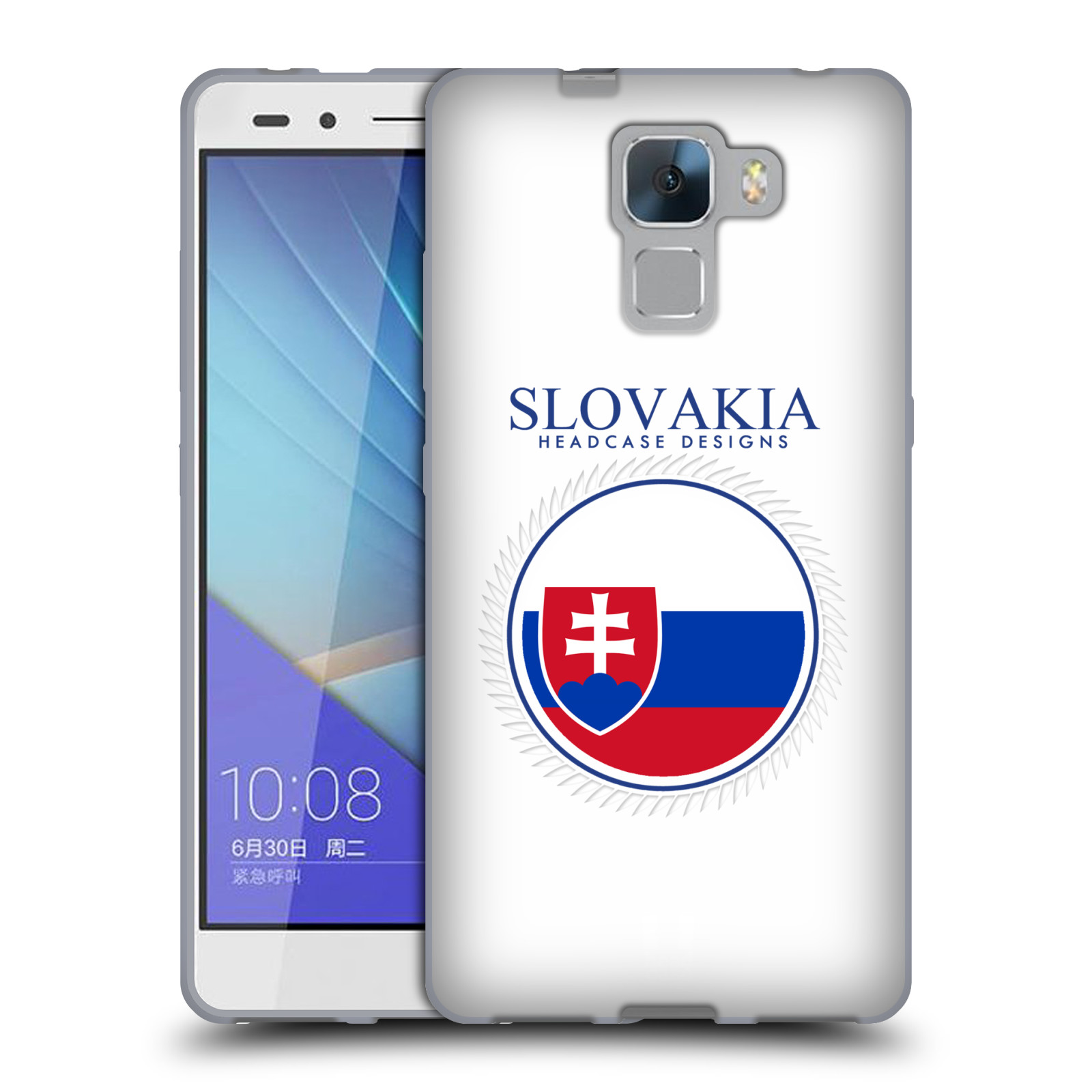 HEAD CASE silikonový obal na mobil HUAWEI HONOR 7 vzor Vlajky státy 2 SLOVENSKO