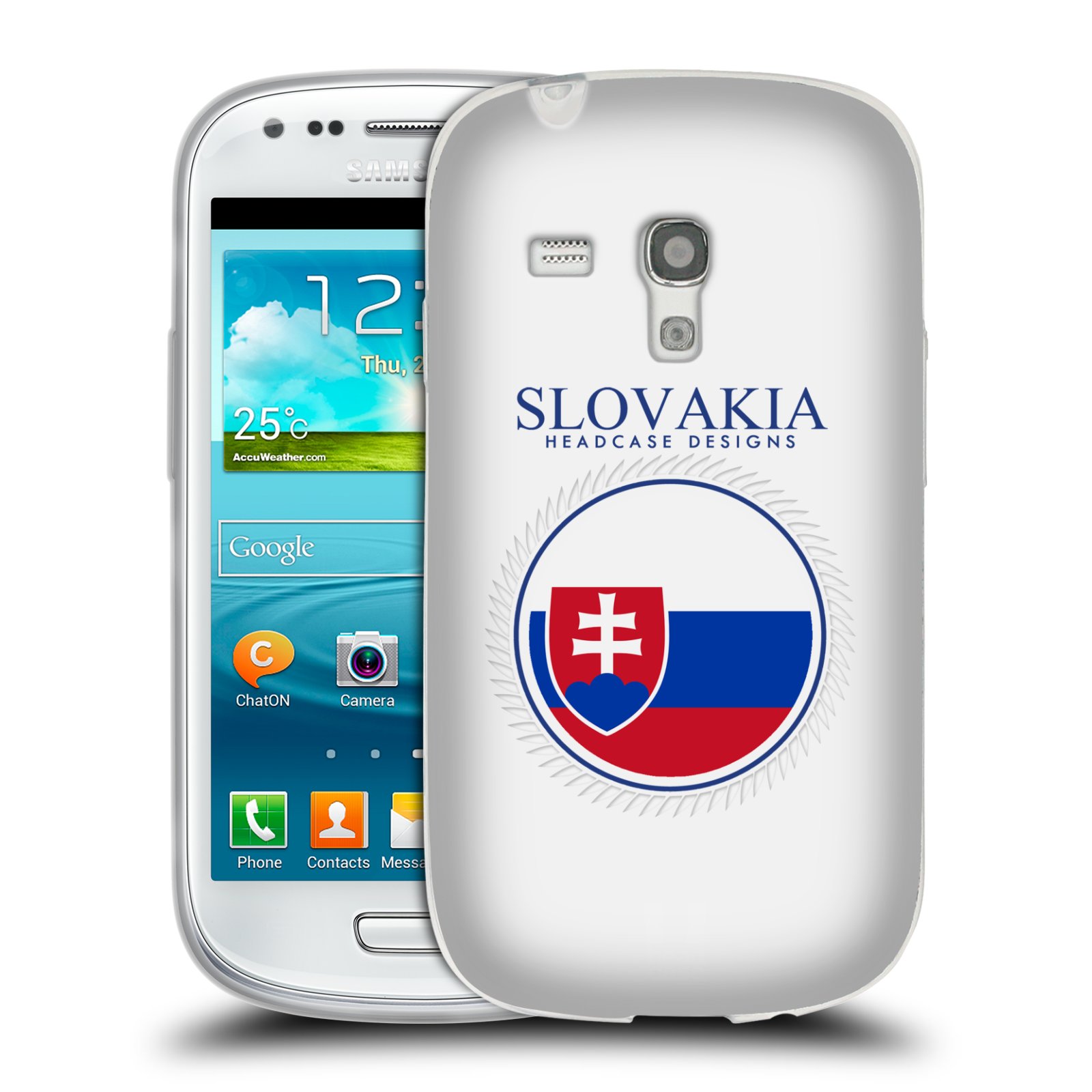 HEAD CASE silikonový obal na mobil Samsung Galaxy S3 MINI i8190 vzor Vlajky státy 2 SLOVENSKO