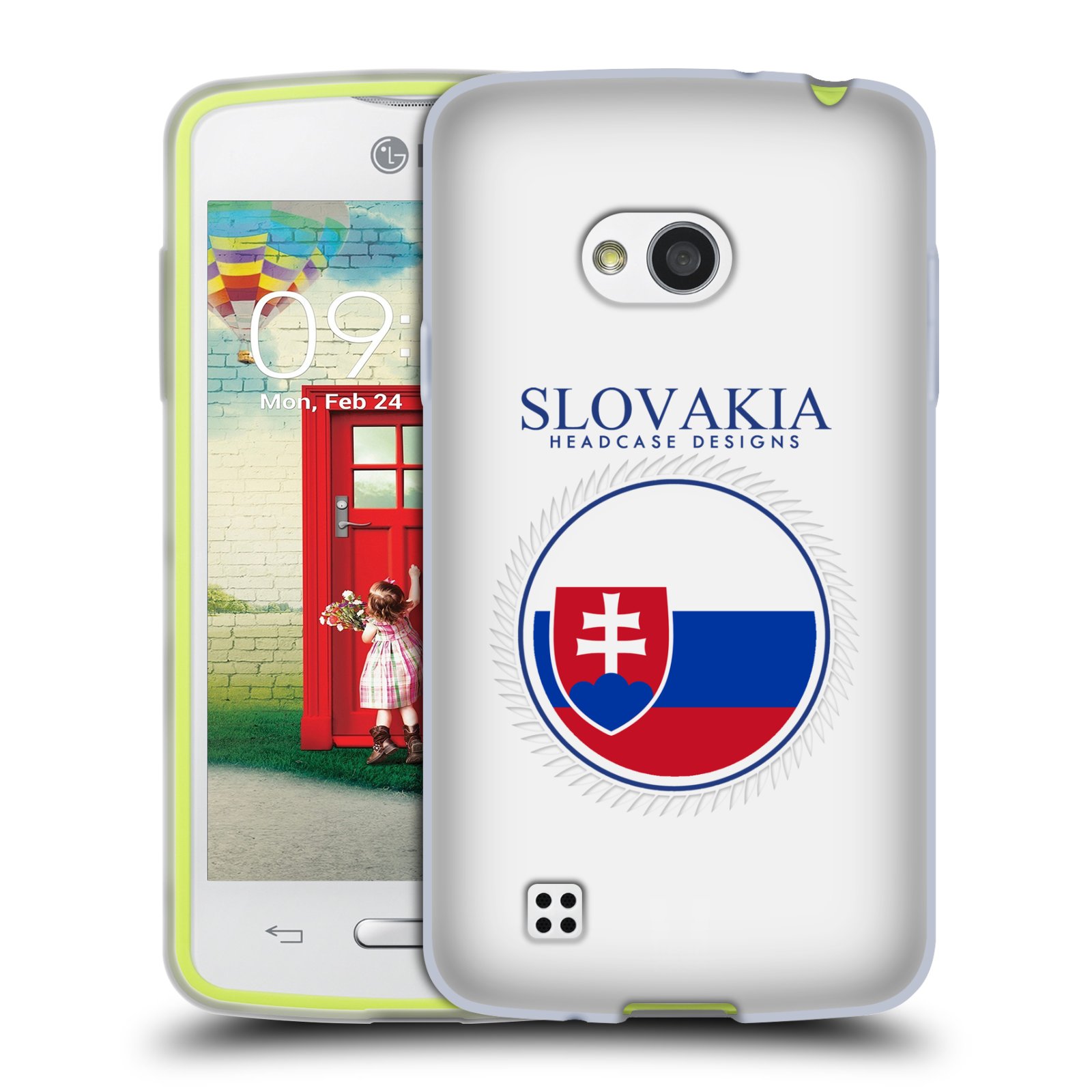 HEAD CASE silikonový obal na mobil LG L50 vzor Vlajky státy 2 SLOVENSKO