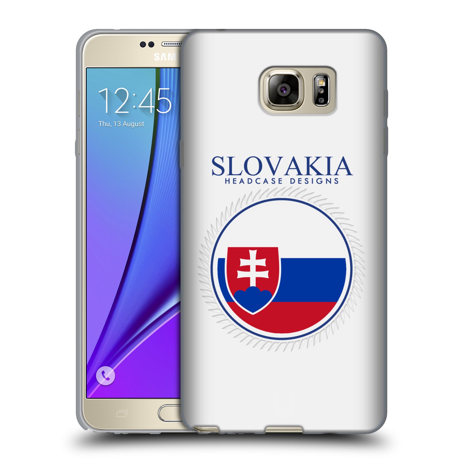 HEAD CASE silikonový obal na mobil Samsung Galaxy Note 5 (N920) vzor Vlajky státy 2 SLOVENSKO