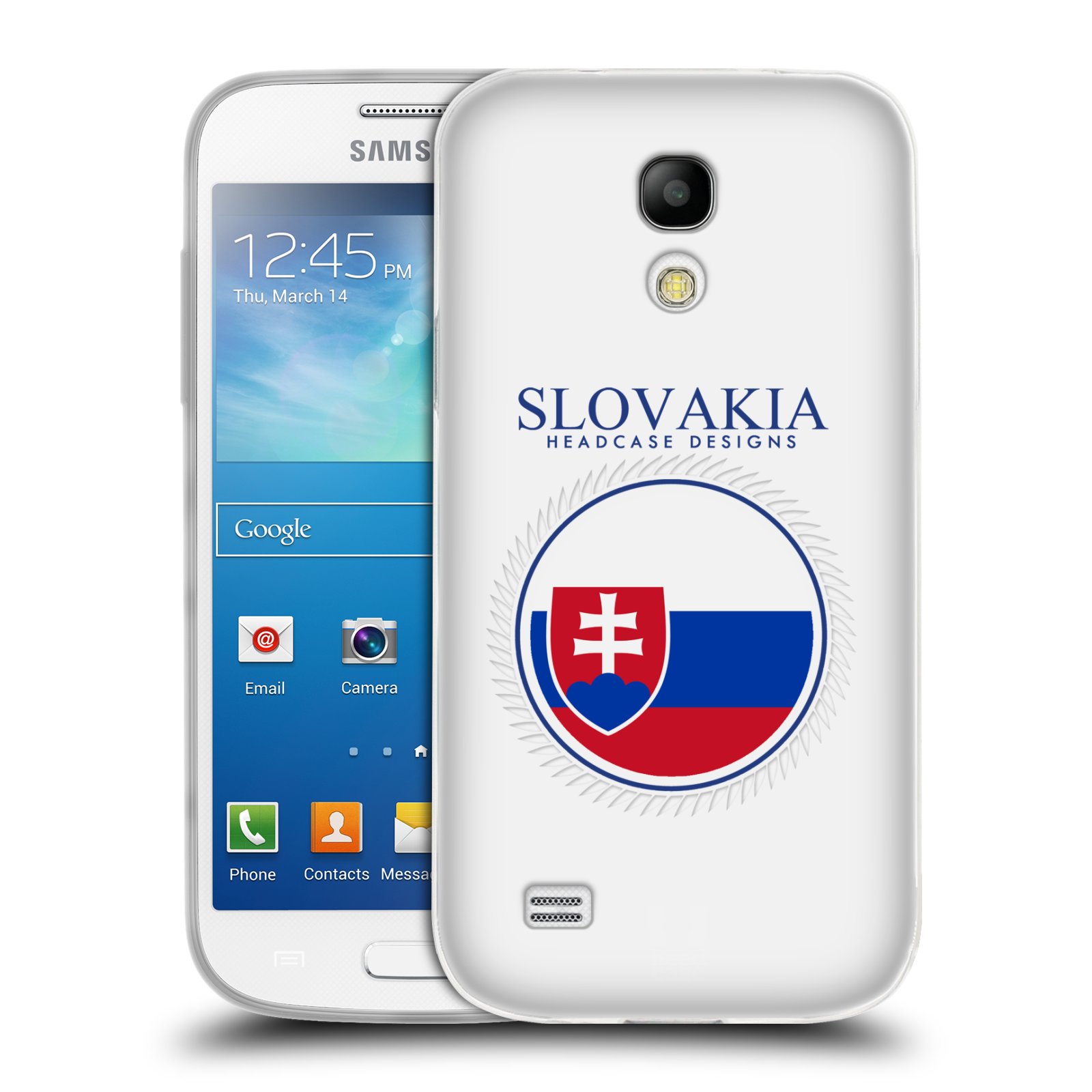 HEAD CASE silikonový obal na mobil Samsung Galaxy S4 MINI vzor Vlajky státy 2 SLOVENSKO
