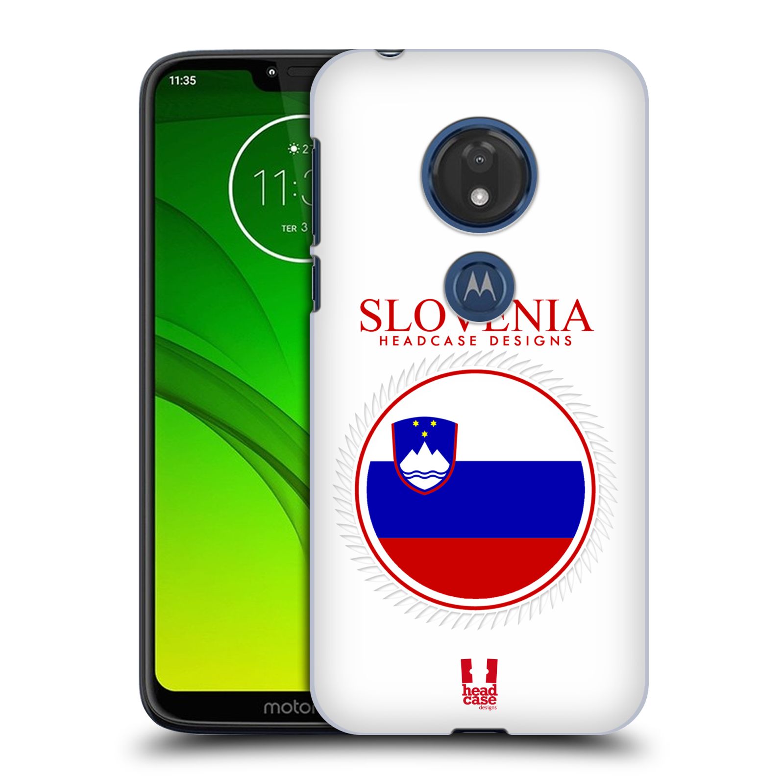 Pouzdro na mobil Motorola Moto G7 Play vzor Vlajky státy 2 SLOVINSKO