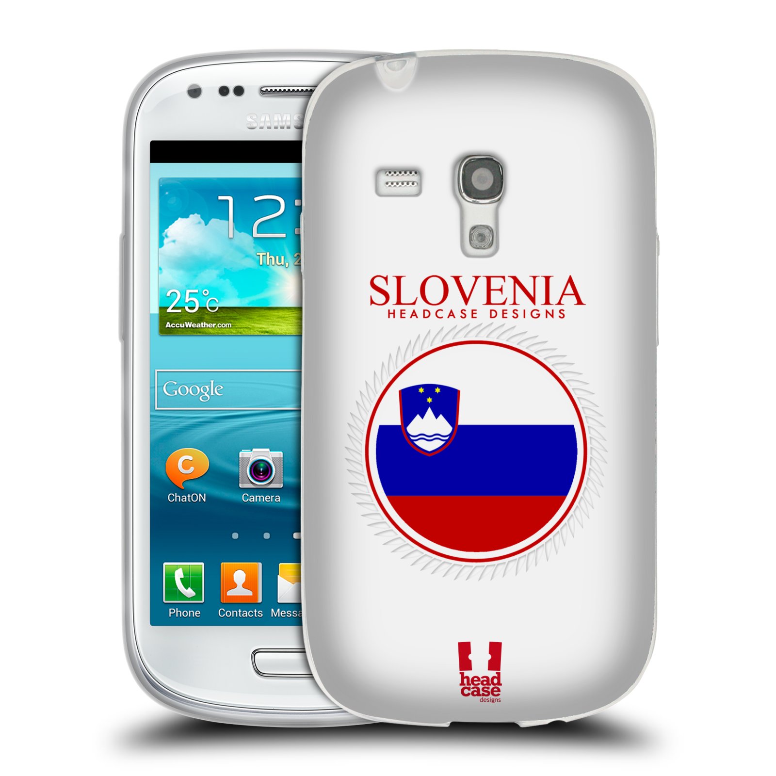 HEAD CASE silikonový obal na mobil Samsung Galaxy S3 MINI i8190 vzor Vlajky státy 2 SLOVINSKO