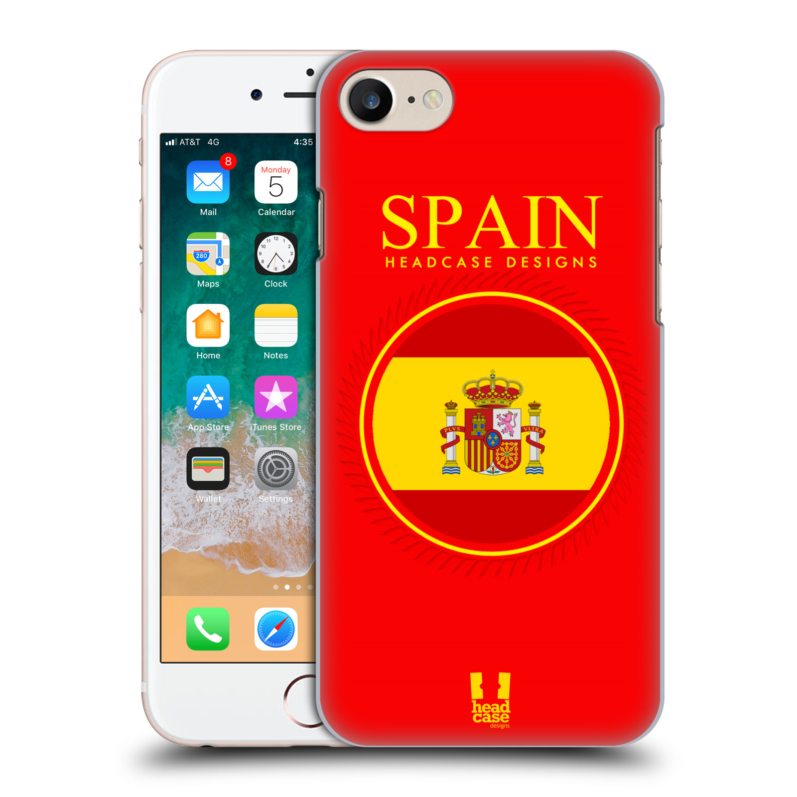 HEAD CASE plastový obal na mobil Apple Iphone 7 vzor Vlajky státy 2 ŠPANĚLSKO