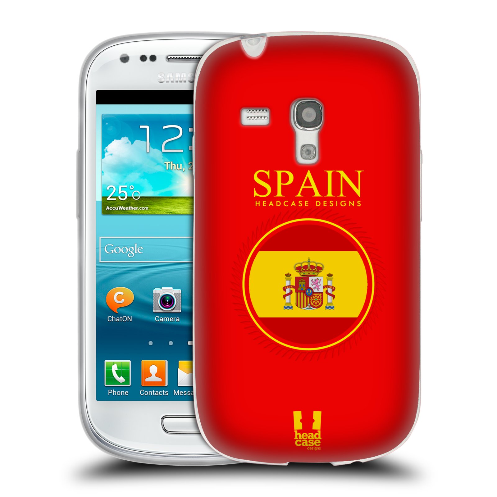 HEAD CASE silikonový obal na mobil Samsung Galaxy S3 MINI i8190 vzor Vlajky státy 2 ŠPANĚLSKO