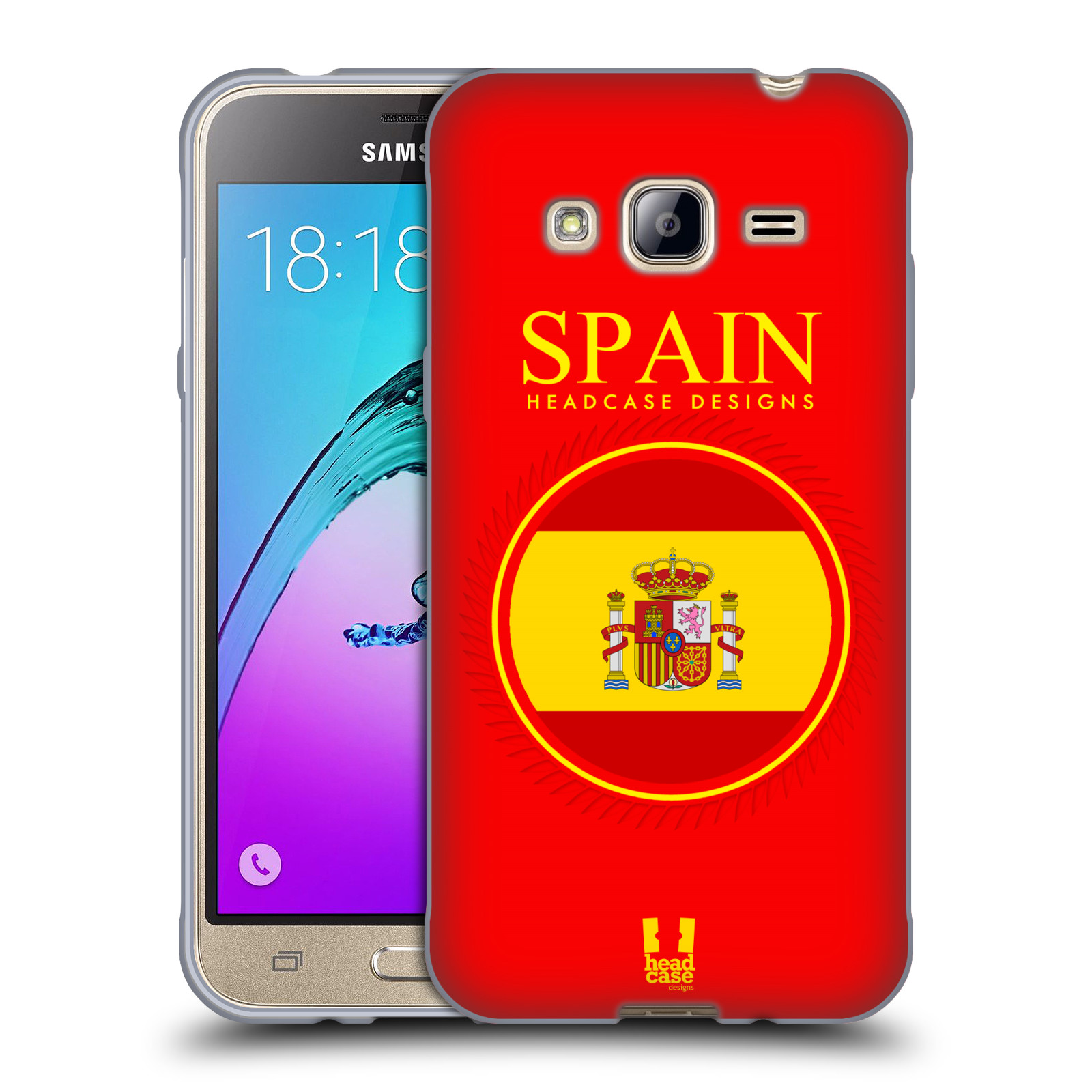 HEAD CASE silikonový obal na mobil Samsung Galaxy J3, J3 2016 vzor Vlajky státy 2 ŠPANĚLSKO