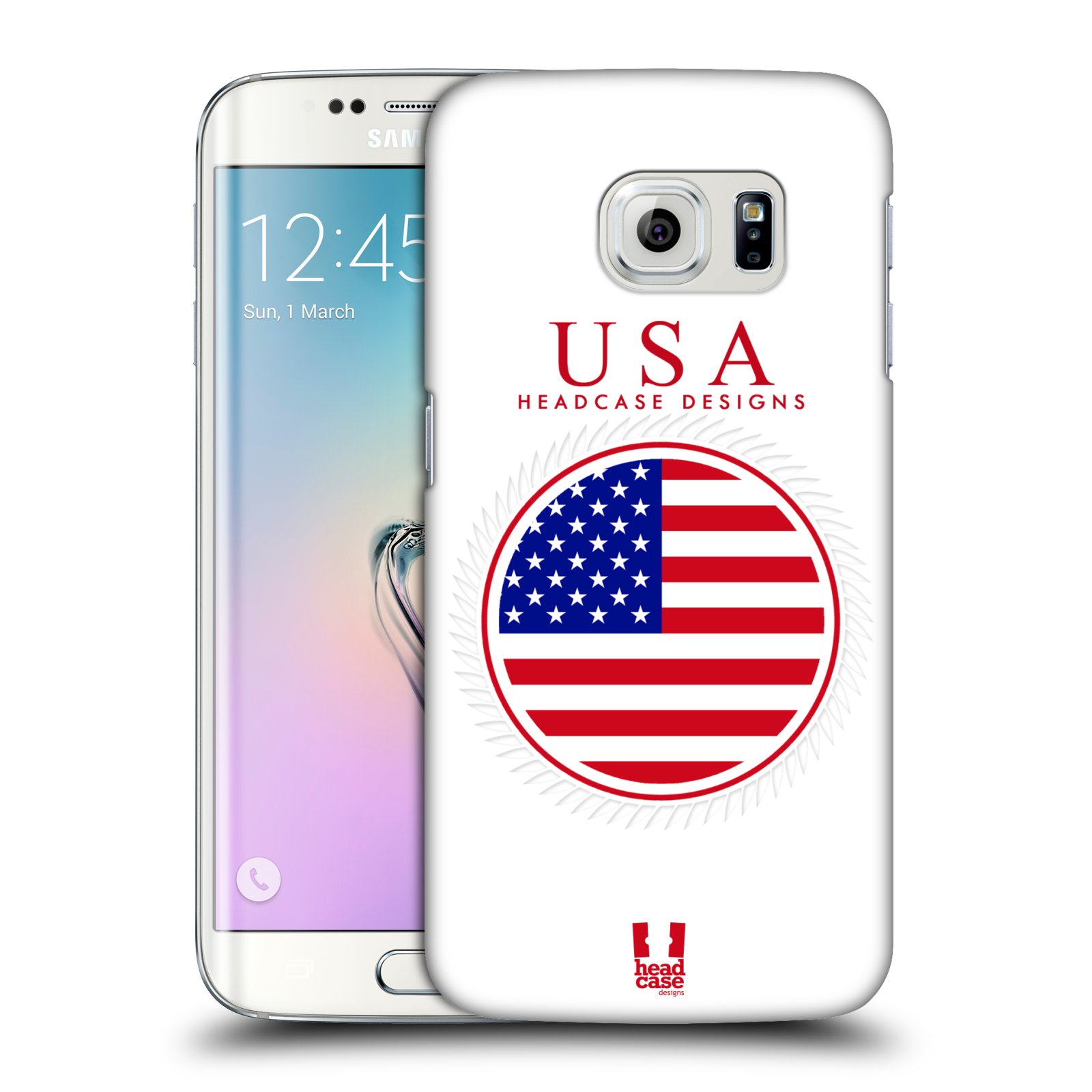 HEAD CASE plastový obal na mobil SAMSUNG Galaxy S6 EDGE (G9250, G925, G925F) vzor Vlajky státy 2 USA SPOJENÉ STÁTY