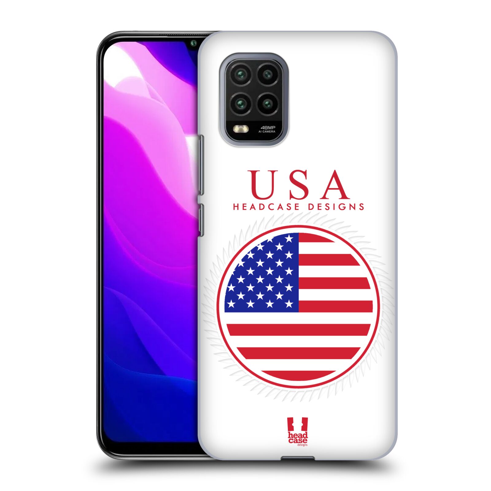 Zadní kryt, obal na mobil Xiaomi Mi 10 LITE vzor Vlajky státy 2 USA SPOJENÉ STÁTY