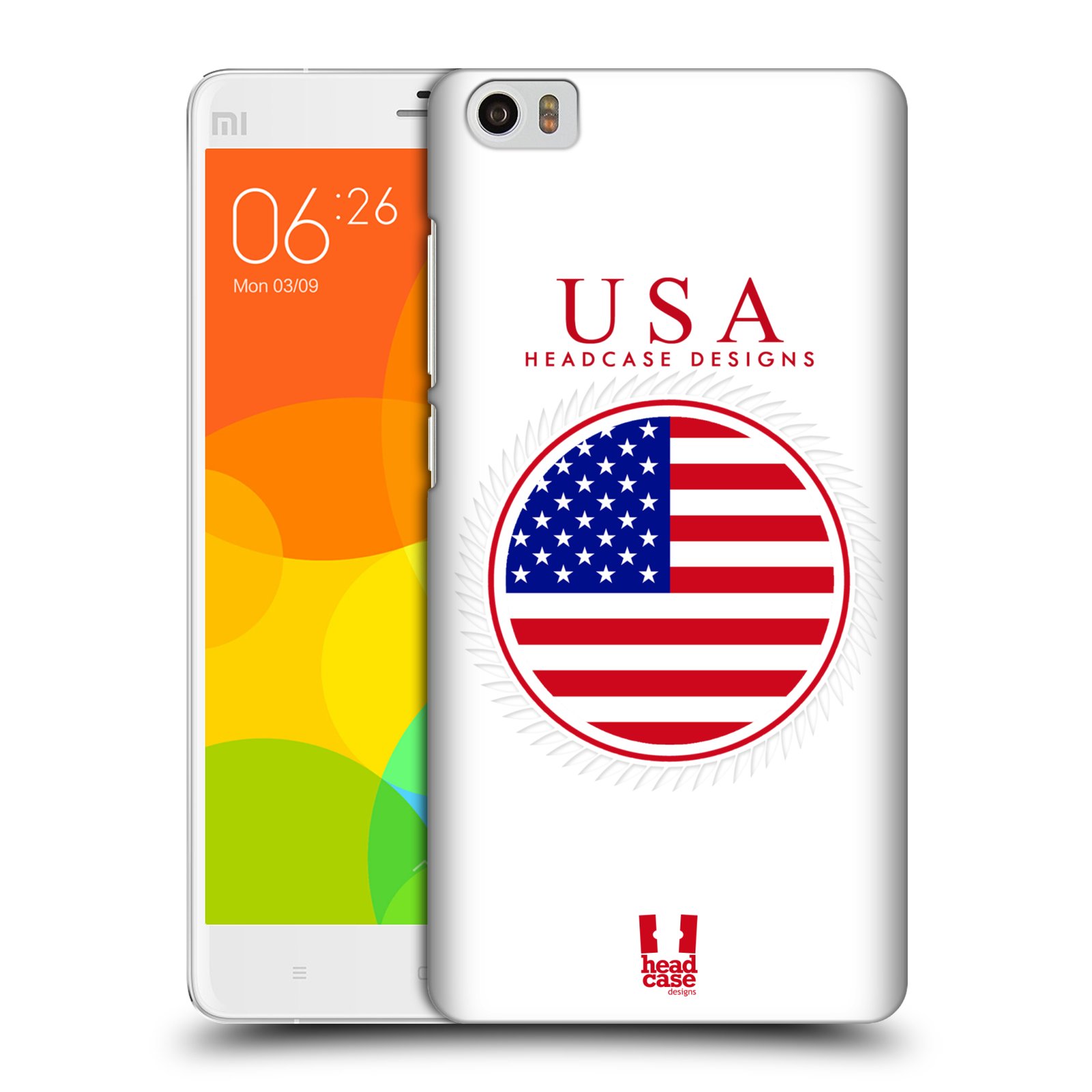 HEAD CASE pevný plastový obal na mobil XIAOMI Mi Note vzor Vlajky státy 2 USA SPOJENÉ STÁTY