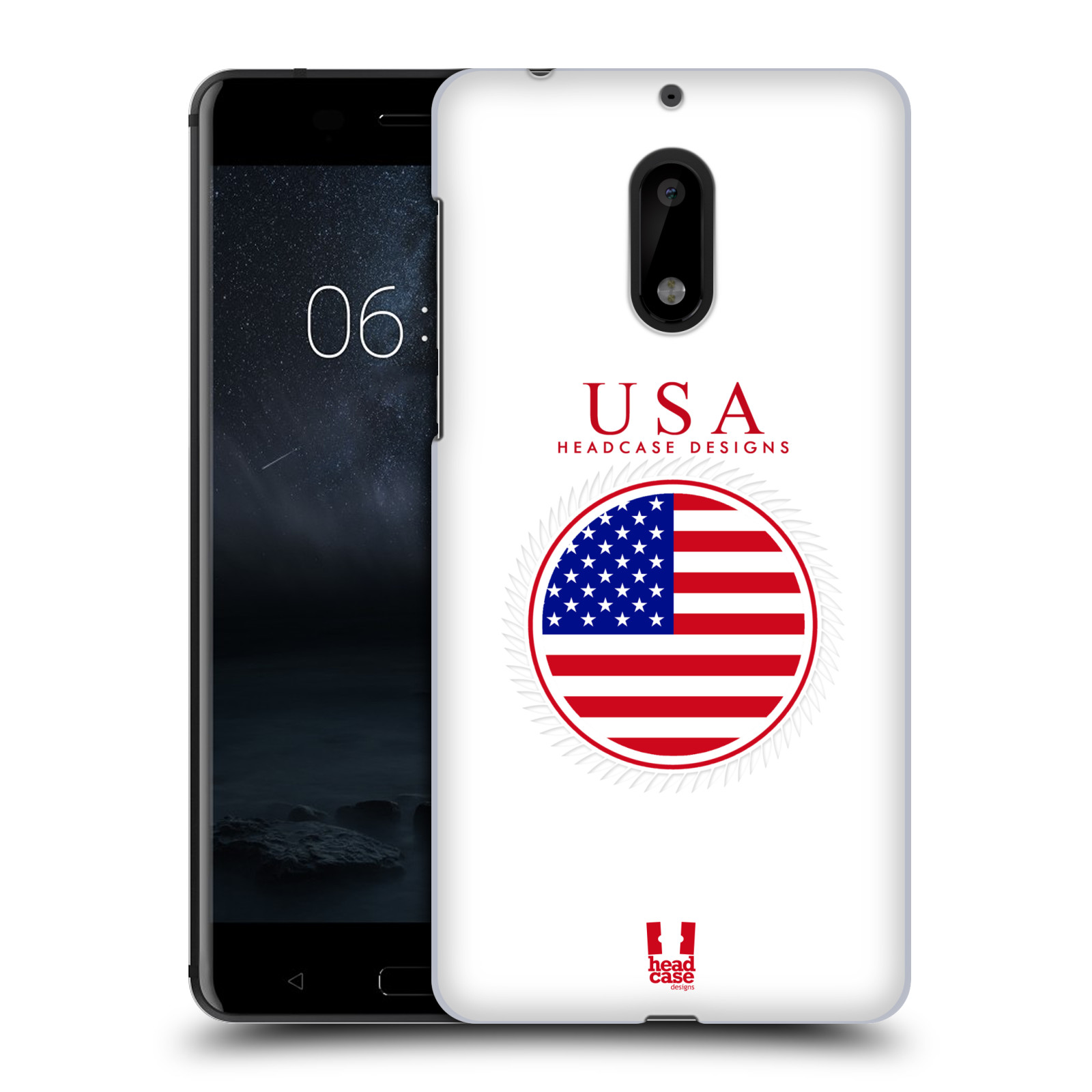 HEAD CASE plastový obal na mobil Nokia 6 vzor Vlajky státy 2 USA SPOJENÉ STÁTY