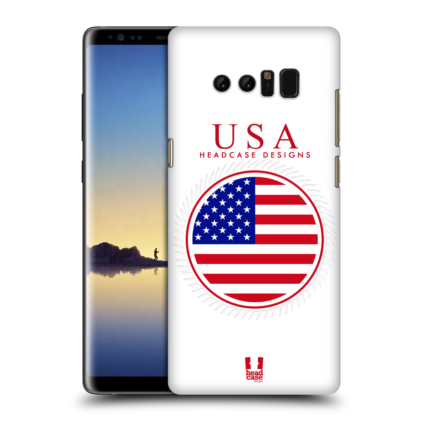 HEAD CASE plastový obal na mobil Samsung Galaxy Note 8 vzor Vlajky státy 2 USA SPOJENÉ STÁTY