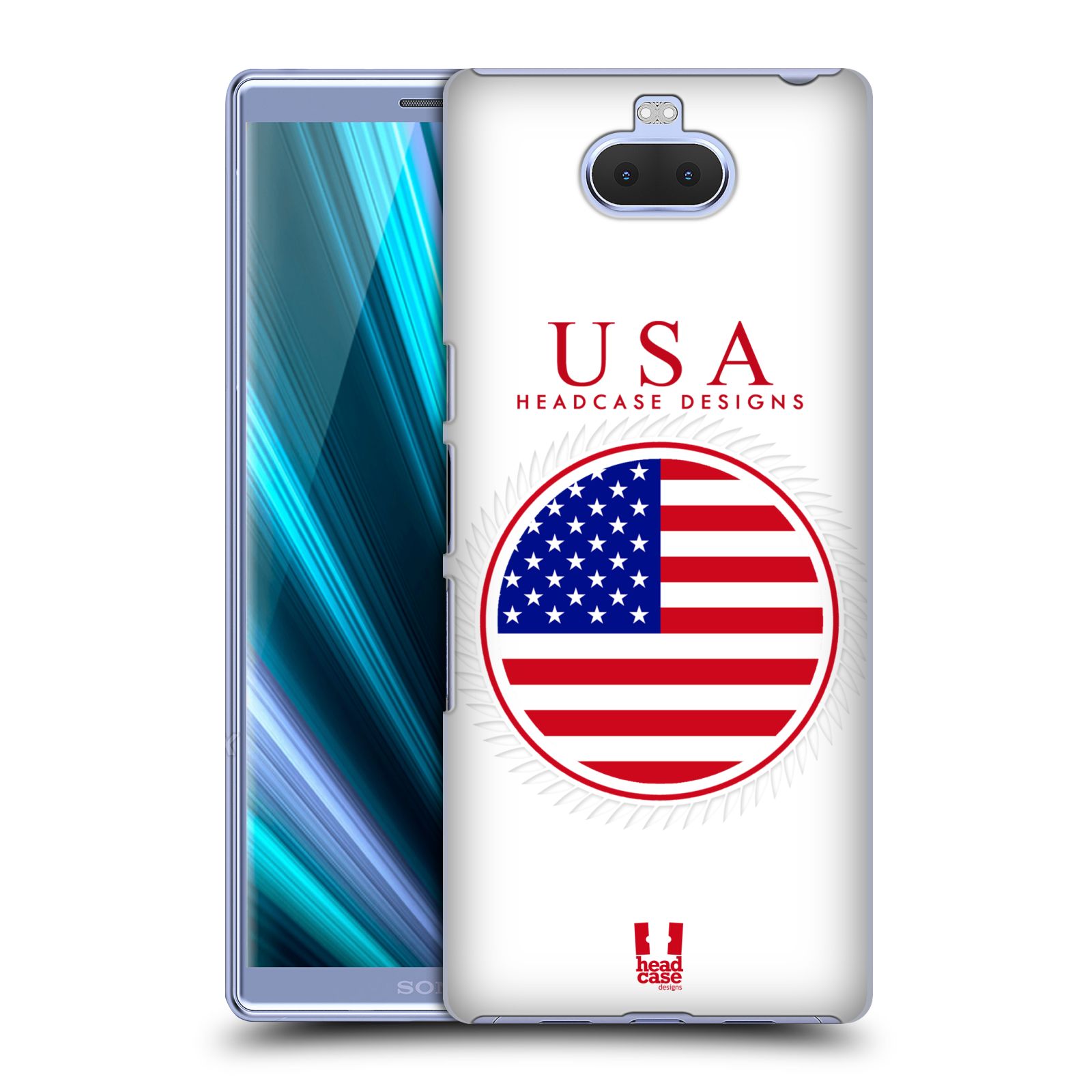 Pouzdro na mobil Sony Xperia 10 - Head Case - vzor Vlajky státy 2 USA SPOJENÉ STÁTY