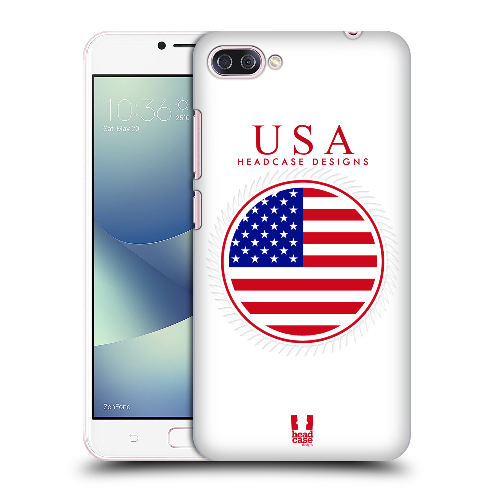 HEAD CASE plastový obal na mobil Asus Zenfone 4 MAX ZC554KL vzor Vlajky státy 2 USA SPOJENÉ STÁTY