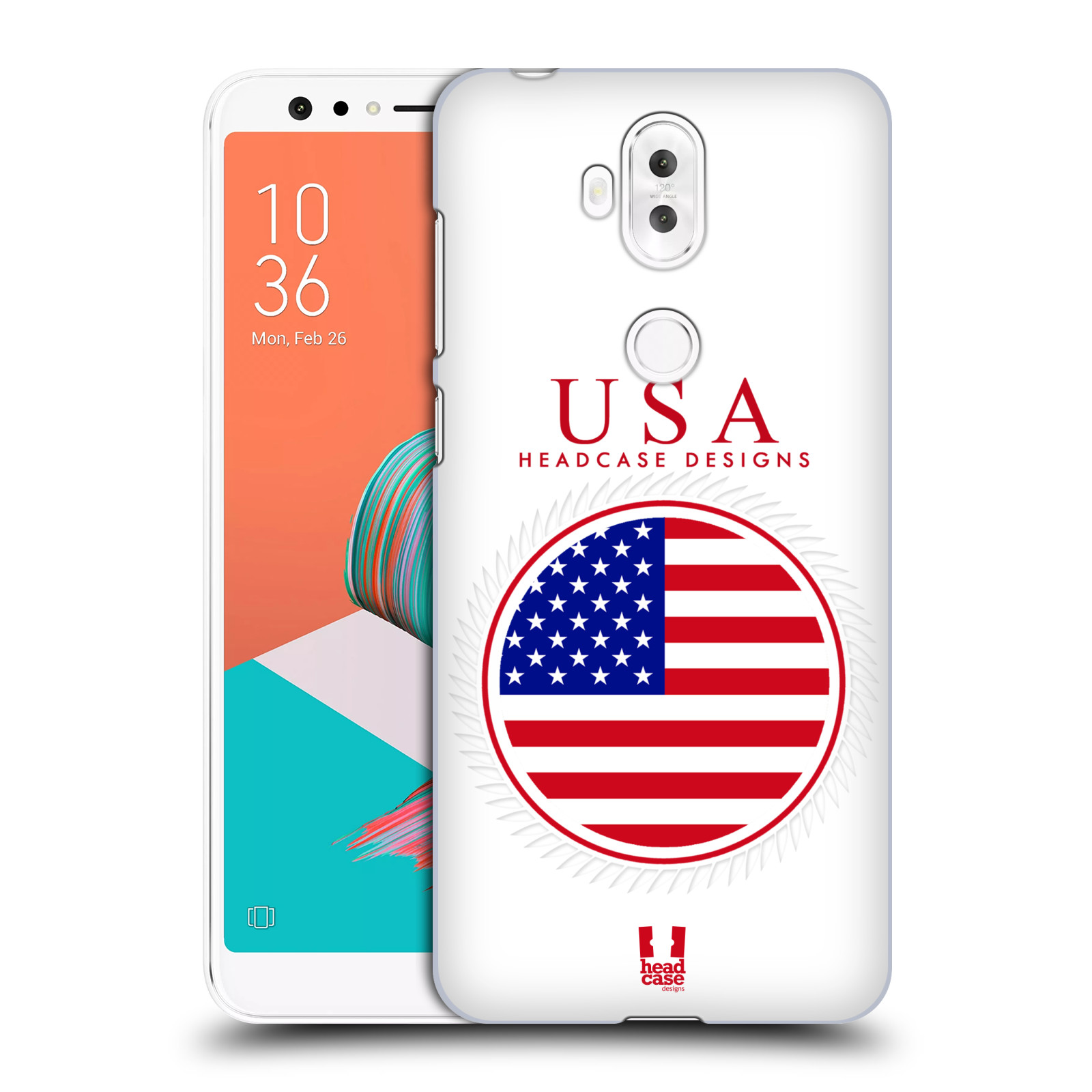 HEAD CASE plastový obal na mobil Asus Zenfone 5 LITE ZC600KL vzor Vlajky státy 2 USA SPOJENÉ STÁTY