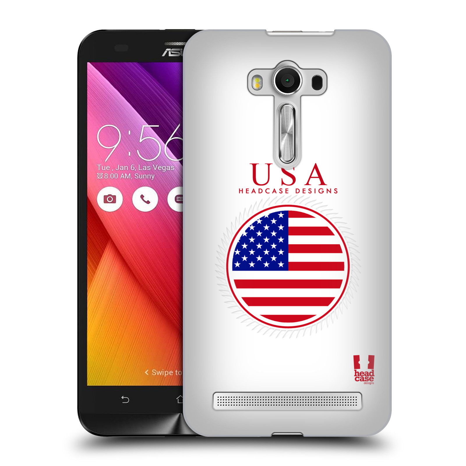 HEAD CASE plastový obal na mobil Asus Zenfone 2 LASER (5,5 displej ZE550KL) vzor Vlajky státy 2 USA SPOJENÉ STÁTY