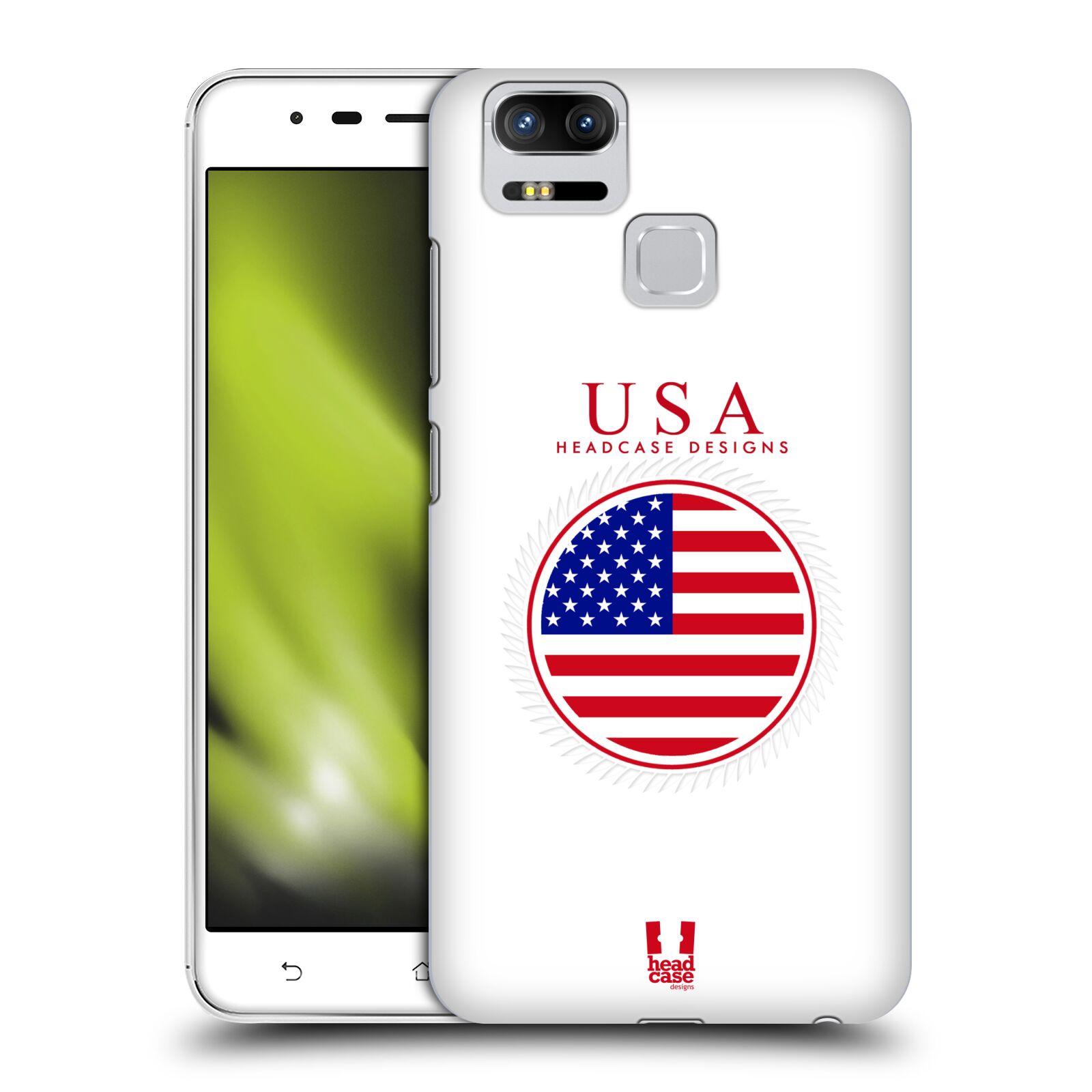 HEAD CASE plastový obal na mobil Asus Zenfone 3 Zoom ZE553KL vzor Vlajky státy 2 USA SPOJENÉ STÁTY