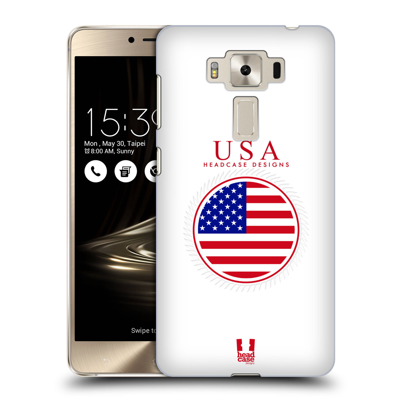 HEAD CASE plastový obal na mobil Asus Zenfone 3 DELUXE ZS550KL vzor Vlajky státy 2 USA SPOJENÉ STÁTY