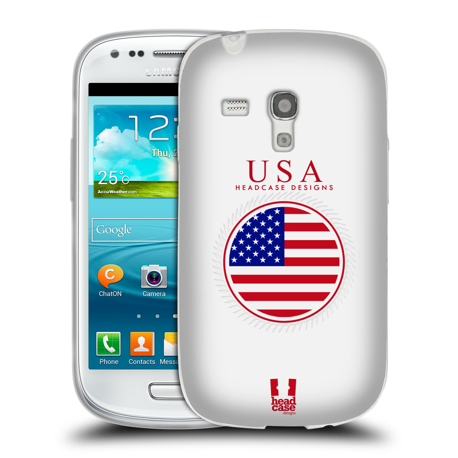 HEAD CASE silikonový obal na mobil Samsung Galaxy S3 MINI i8190 vzor Vlajky státy 2 USA SPOJENÉ STÁTY