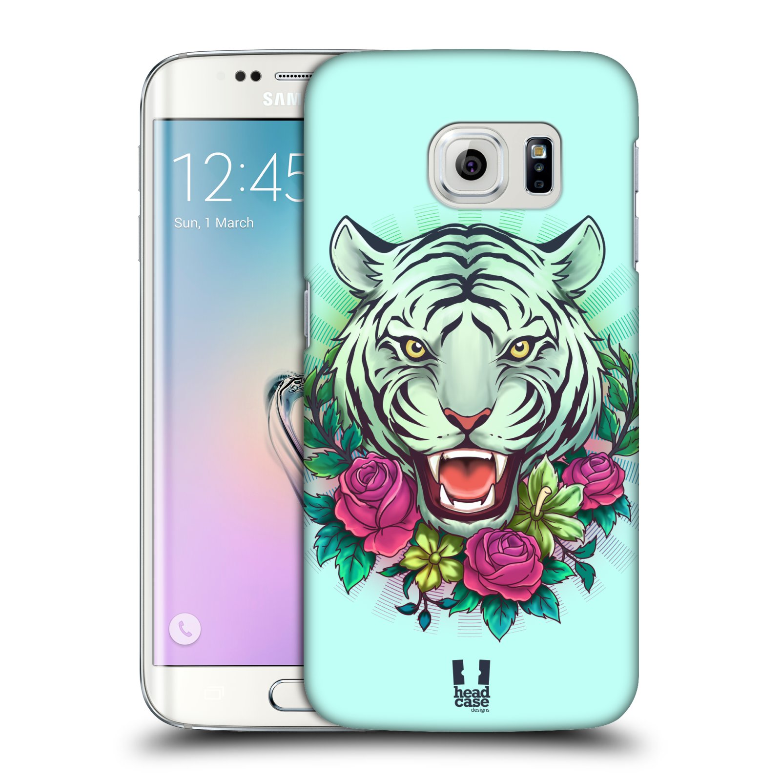HEAD CASE plastový obal na mobil SAMSUNG Galaxy S6 EDGE (G9250, G925, G925F) vzor Flóra a Fauna tygr