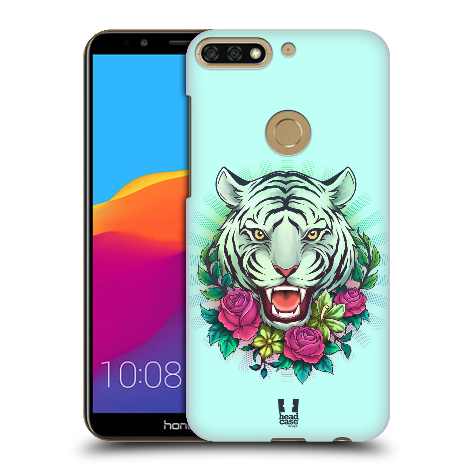HEAD CASE plastový obal na mobil Honor 7c vzor Flóra a Fauna tygr