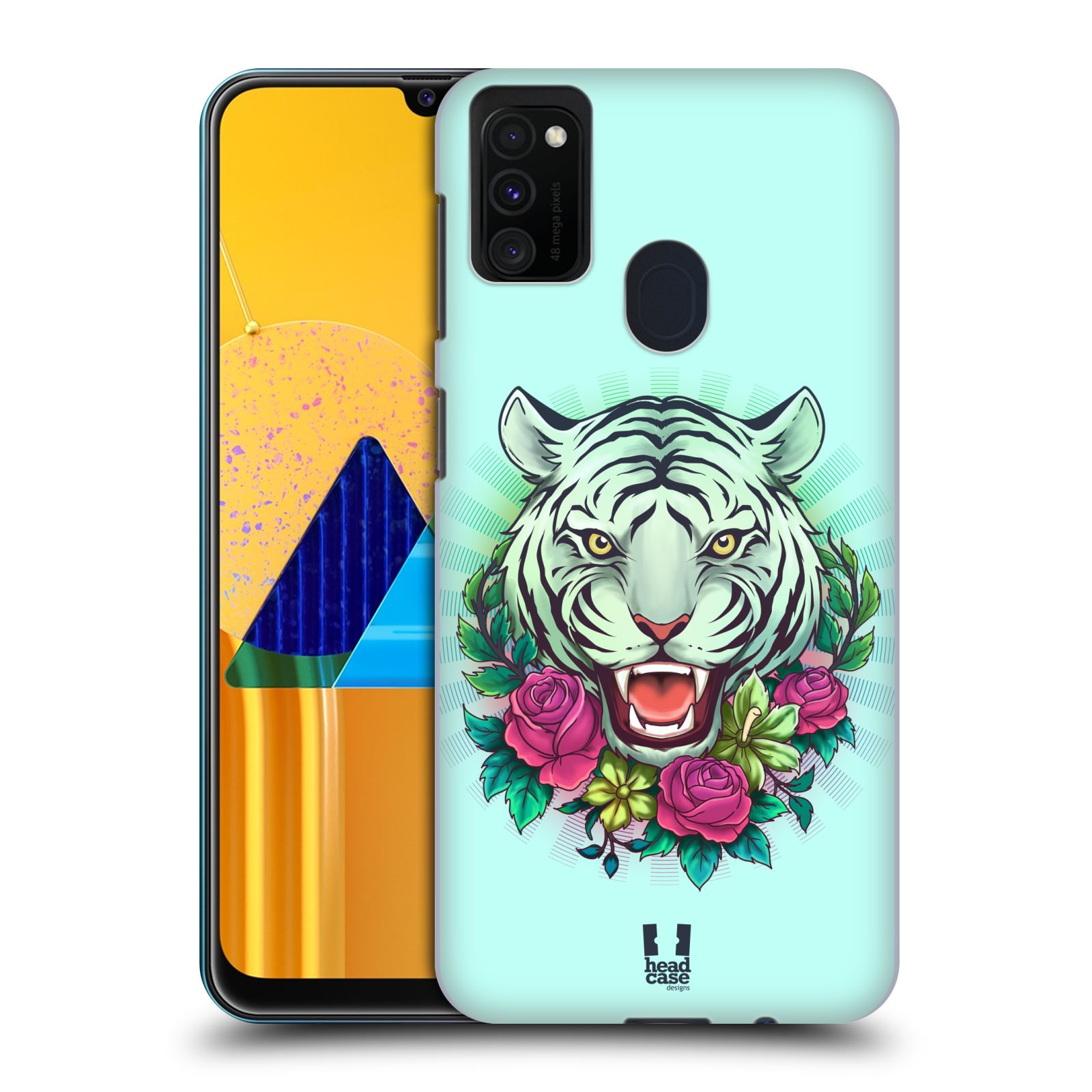 Zadní kryt na mobil Samsung Galaxy M21 vzor Flóra a Fauna tygr
