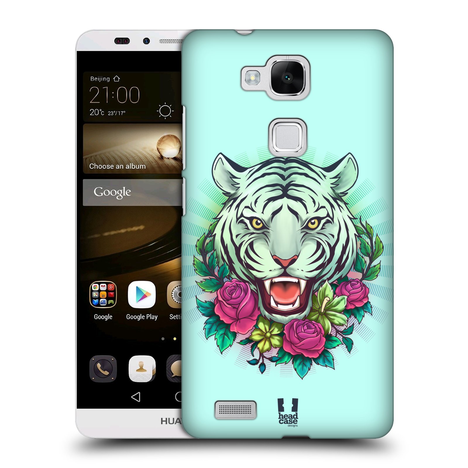 HEAD CASE plastový obal na mobil Huawei Mate 7 vzor Flóra a Fauna tygr