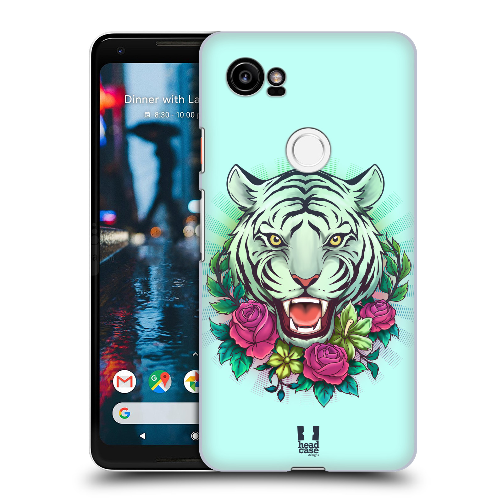 HEAD CASE plastový obal na mobil Google Pixel 2 XL vzor Flóra a Fauna tygr
