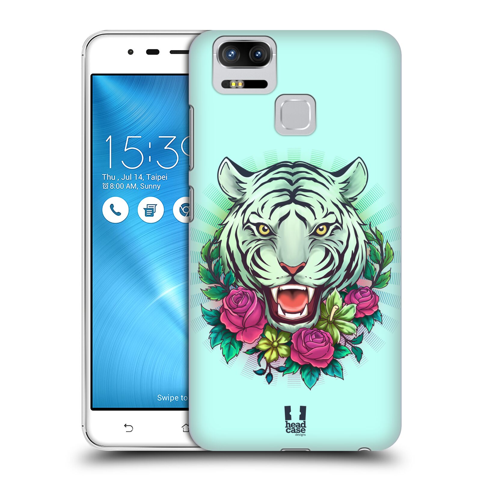 HEAD CASE plastový obal na mobil Asus Zenfone 3 Zoom ZE553KL vzor Flóra a Fauna tygr