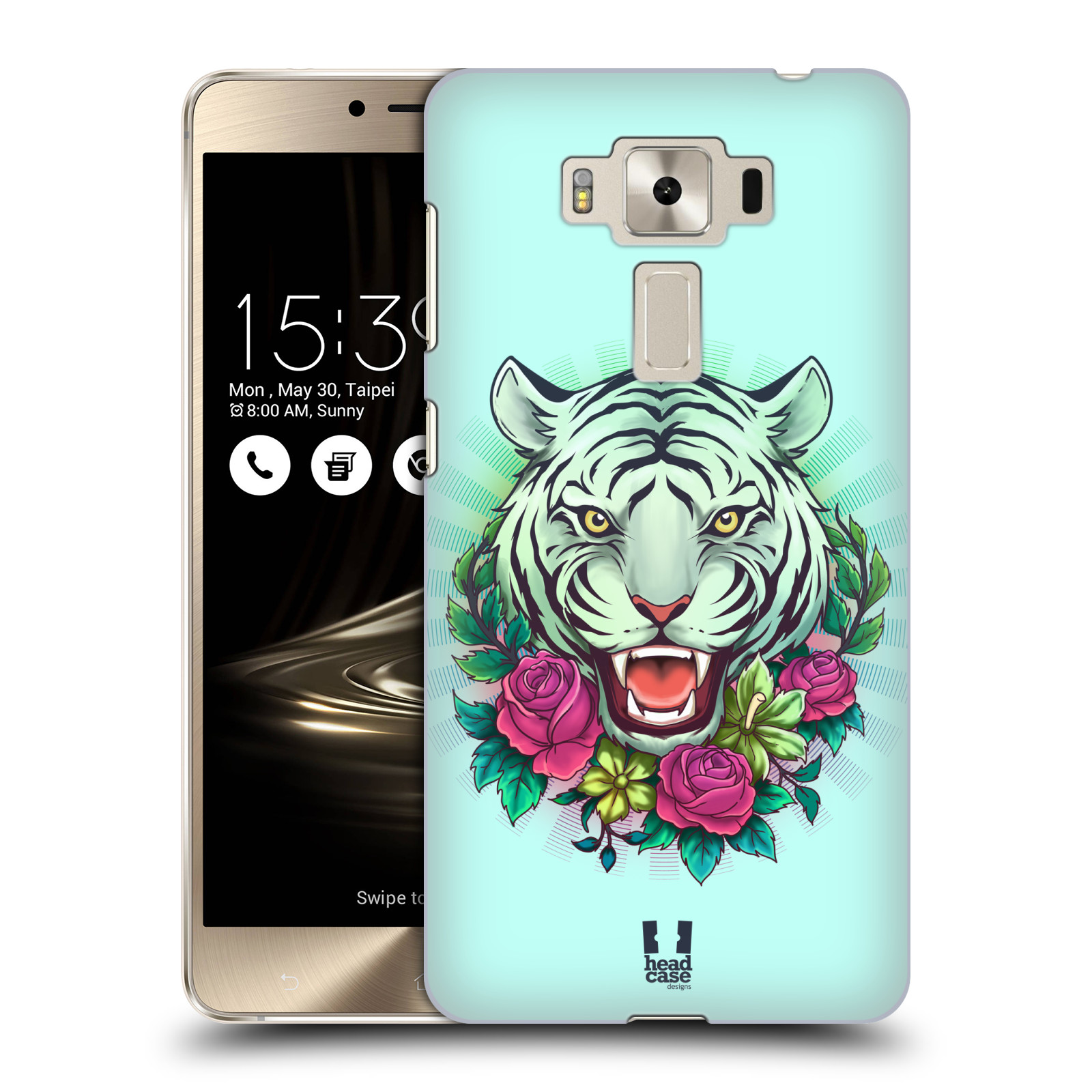 HEAD CASE plastový obal na mobil Asus Zenfone 3 DELUXE ZS550KL vzor Flóra a Fauna tygr