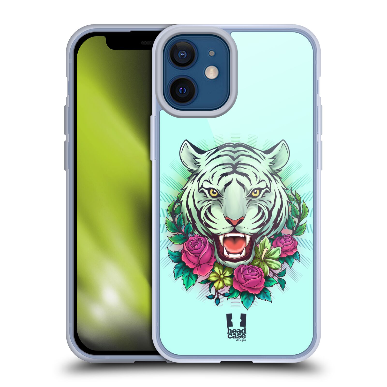 Plastový obal na mobil Apple Iphone 12 MINI vzor Flóra a Fauna tygr