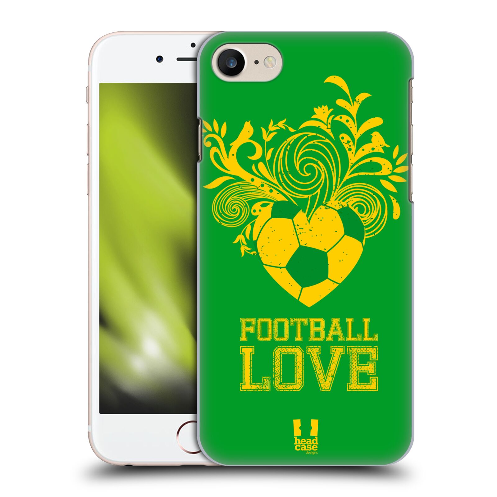 Plastové pouzdro pro mobil Apple Iphone 7/8/SE 2020 Sport fotbalová láska zelená barva