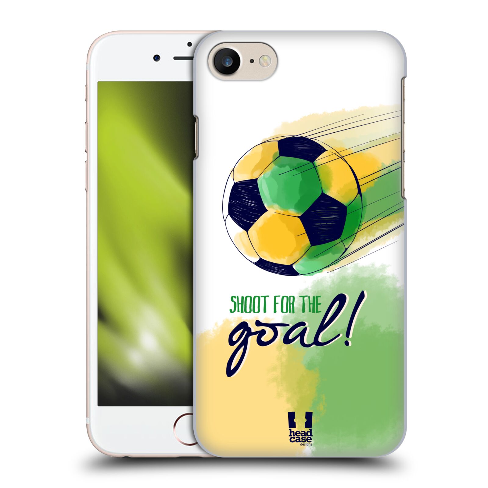 Plastové pouzdro pro mobil Apple Iphone 7/8/SE 2020 Sport fotbalový gól zelená barva