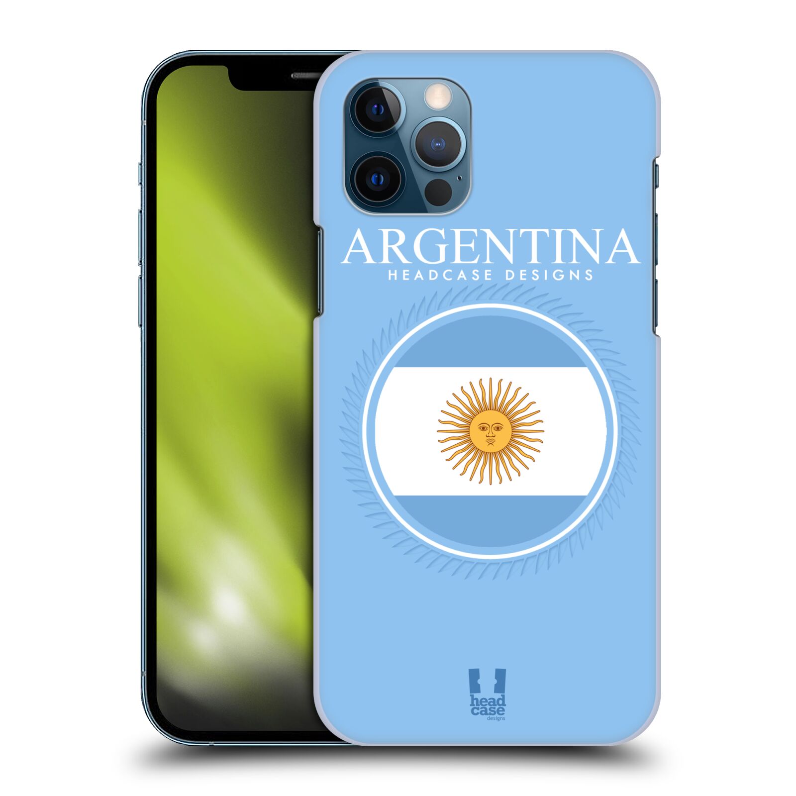 HEAD CASE plastový obal na mobil Apple Iphone 12 / Iphone 12 PRO vzor Vlajky státy kreslené ARGENTINA